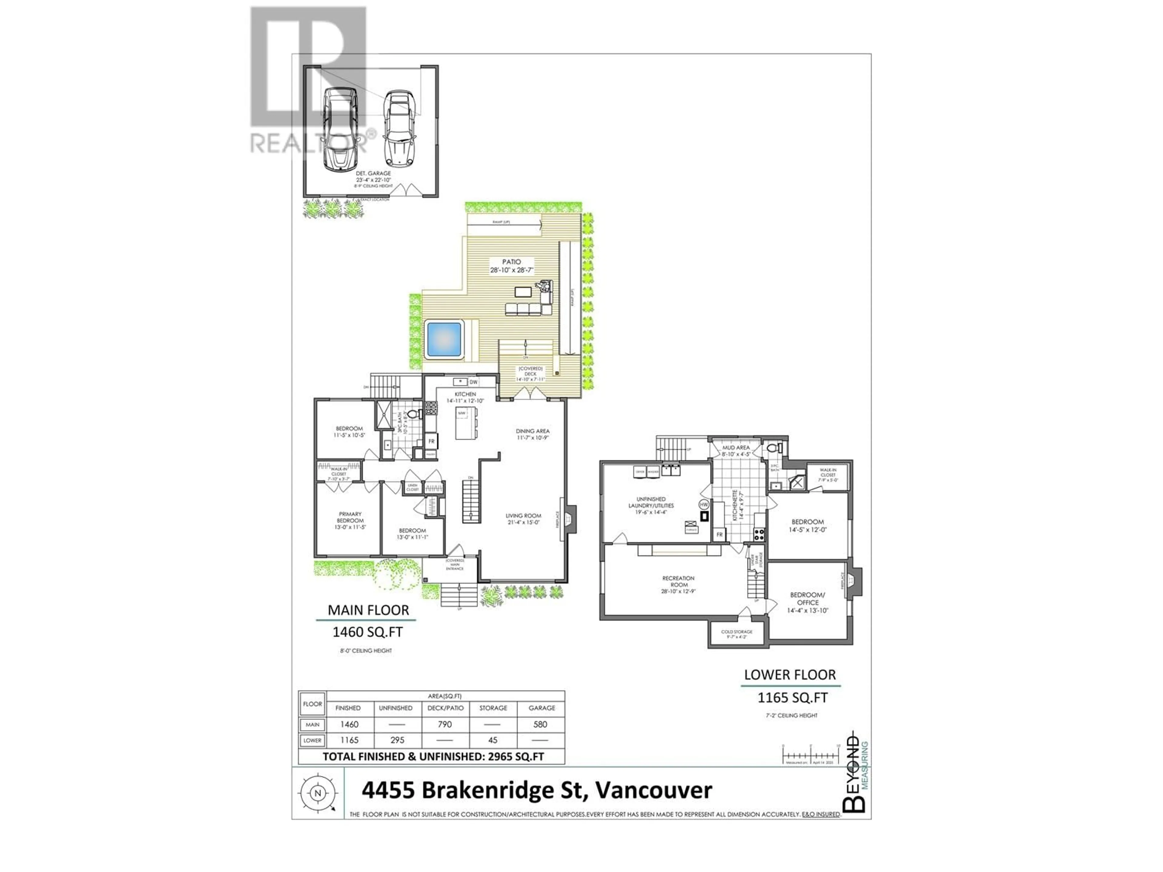 Floor plan for 4455 BRAKENRIDGE STREET, Vancouver British Columbia V6L2H1