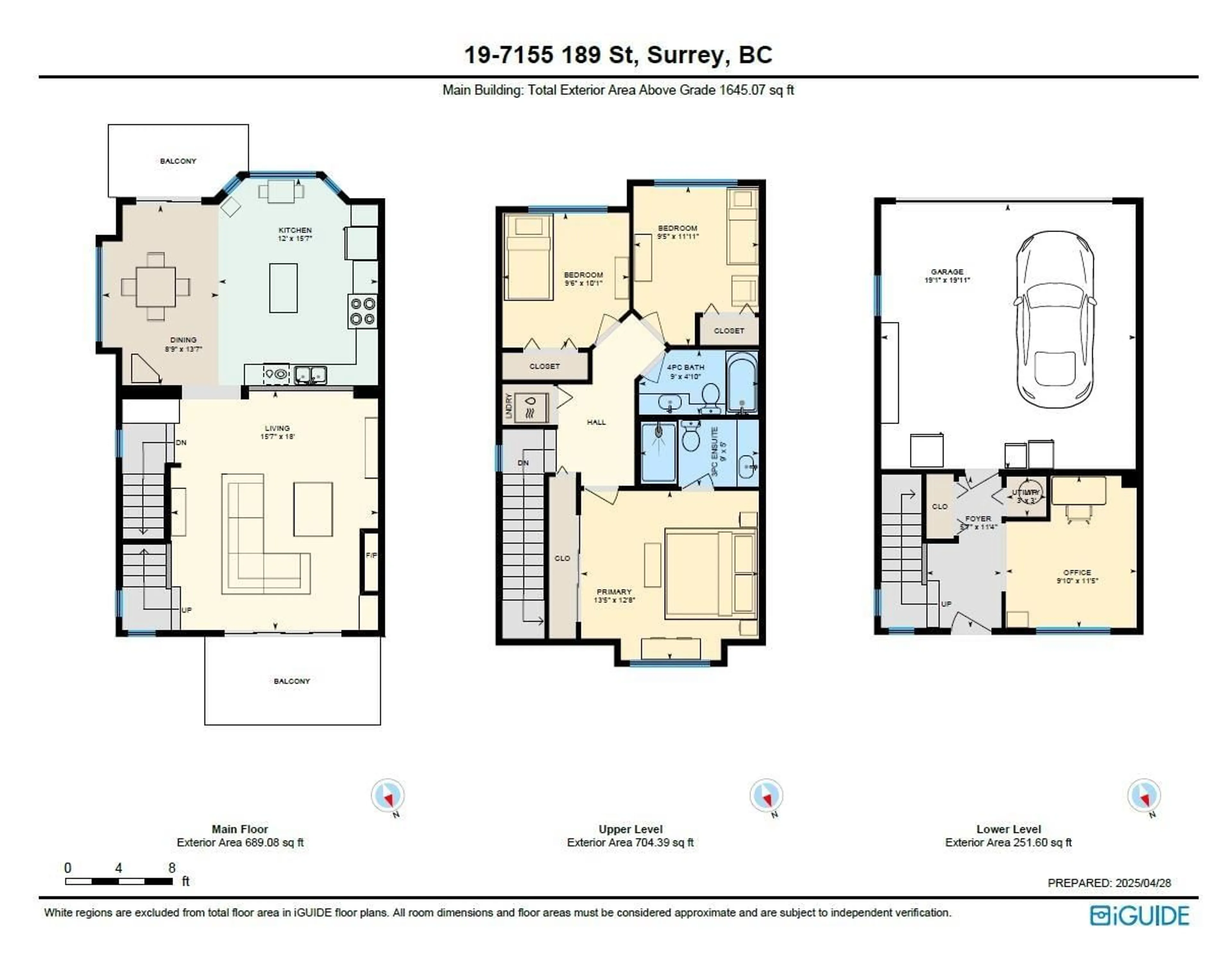 Floor plan for 19 - 7155 189, Surrey British Columbia V4N5S8