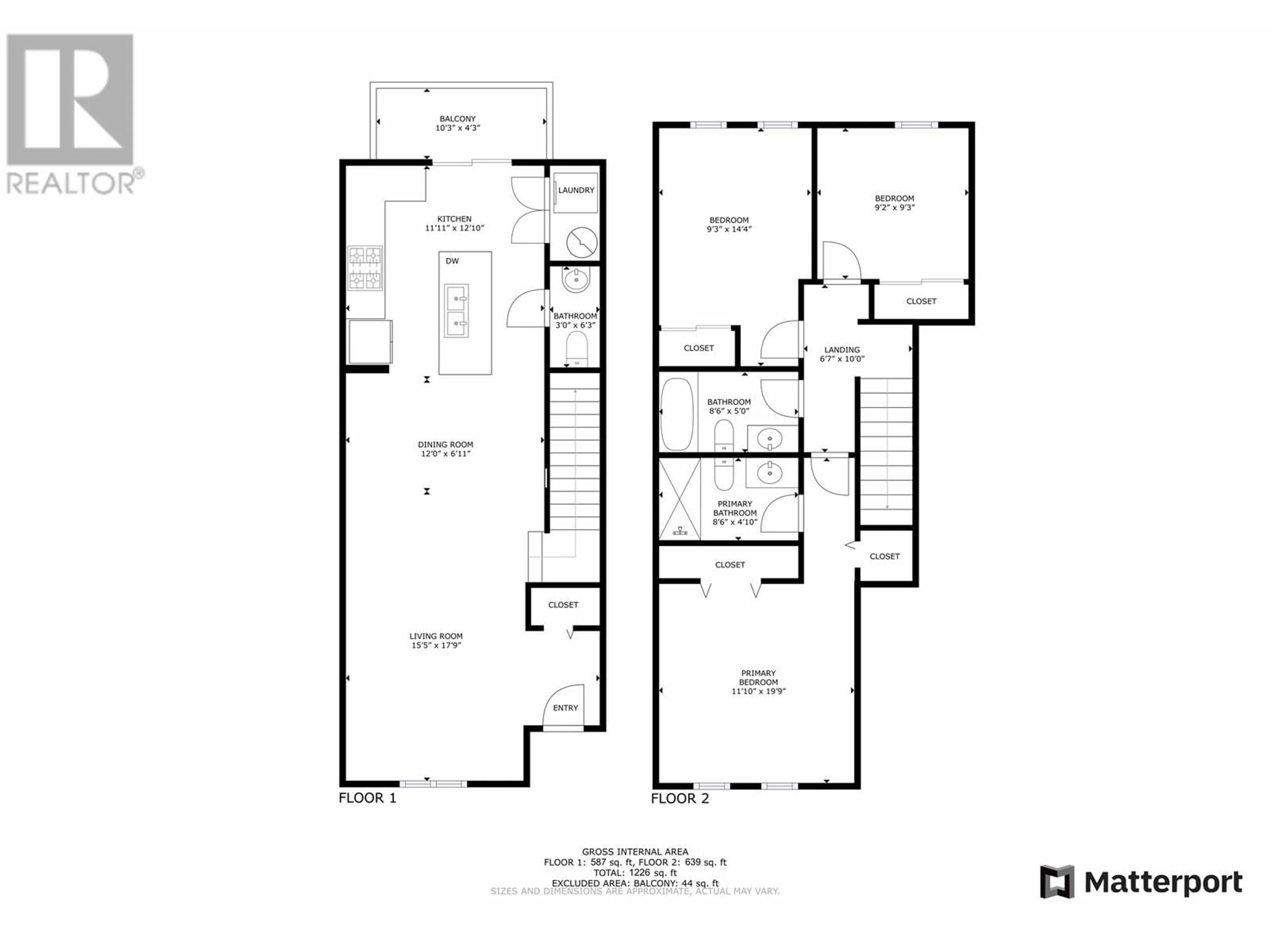 Floor plan for 203 - 4135 SARDIS STREET, Burnaby British Columbia V5H1K3