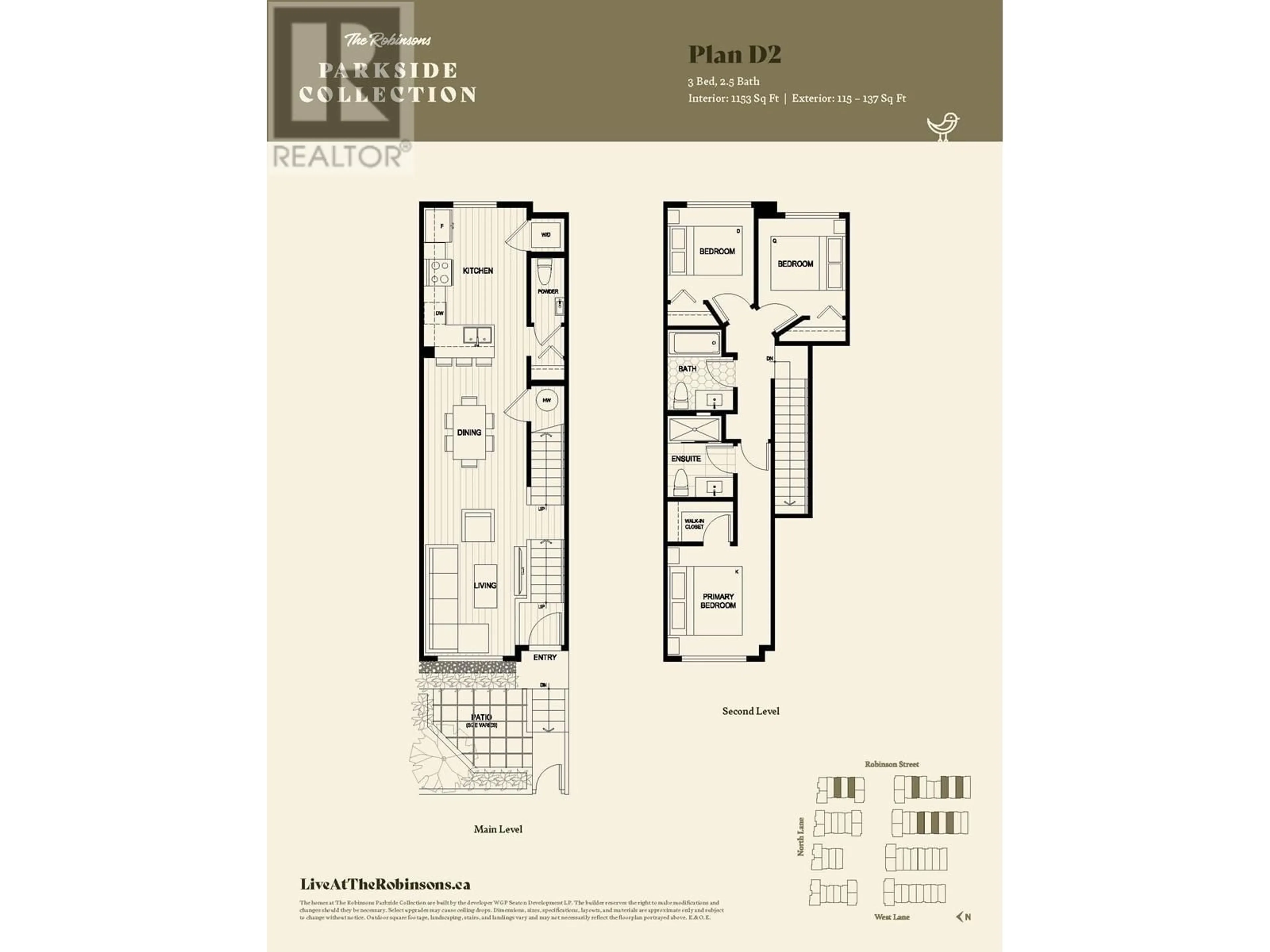 Floor plan for SL37 - 720 ROBINSON STREET, Coquitlam British Columbia V3J0P9