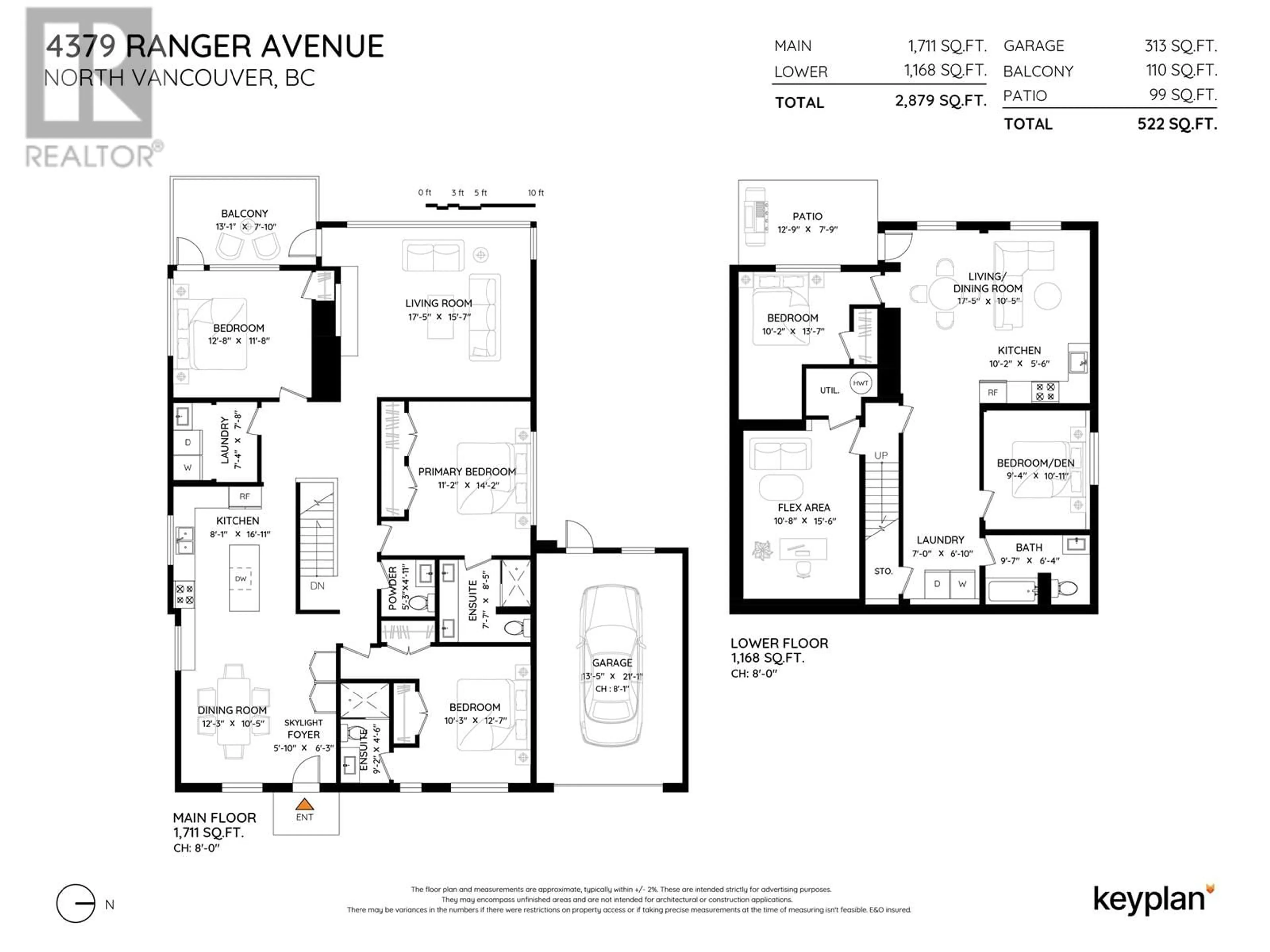 Floor plan for 4379 RANGER AVENUE, North Vancouver British Columbia V7R3L1