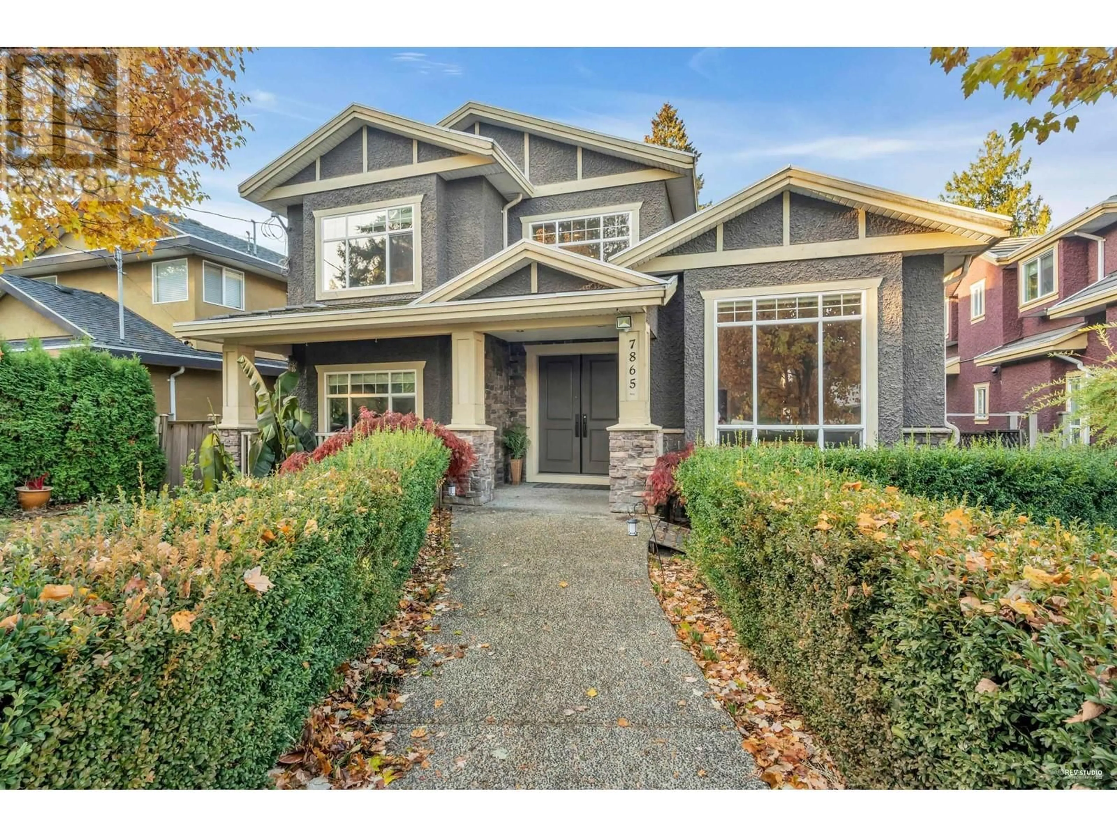 Home with vinyl exterior material, street for 7865 ROSEWOOD STREET, Burnaby British Columbia V5E2H2