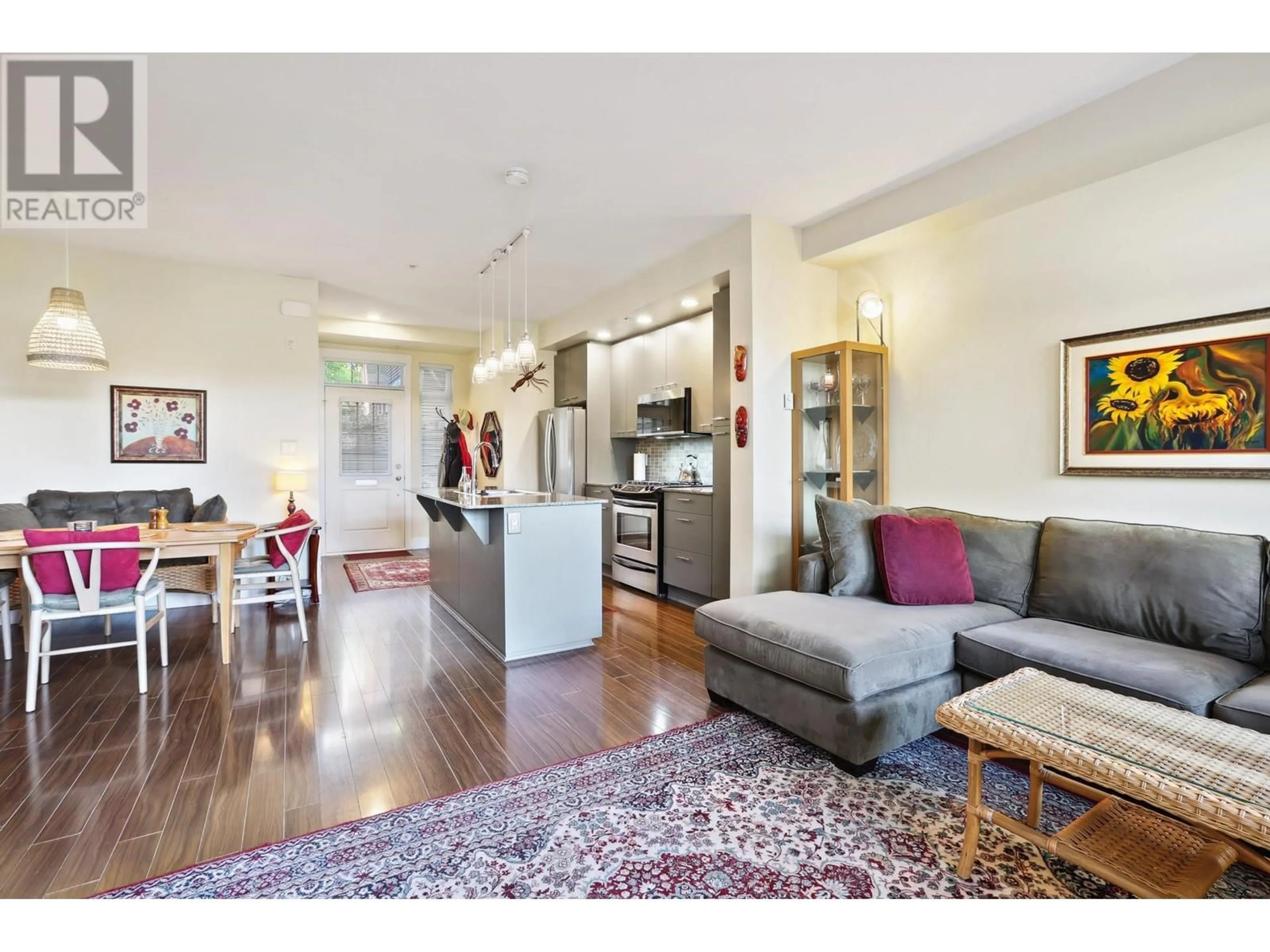 Living room with furniture, wood/laminate floor for 2280 ST. GEORGE STREET, Vancouver British Columbia V5T3R2
