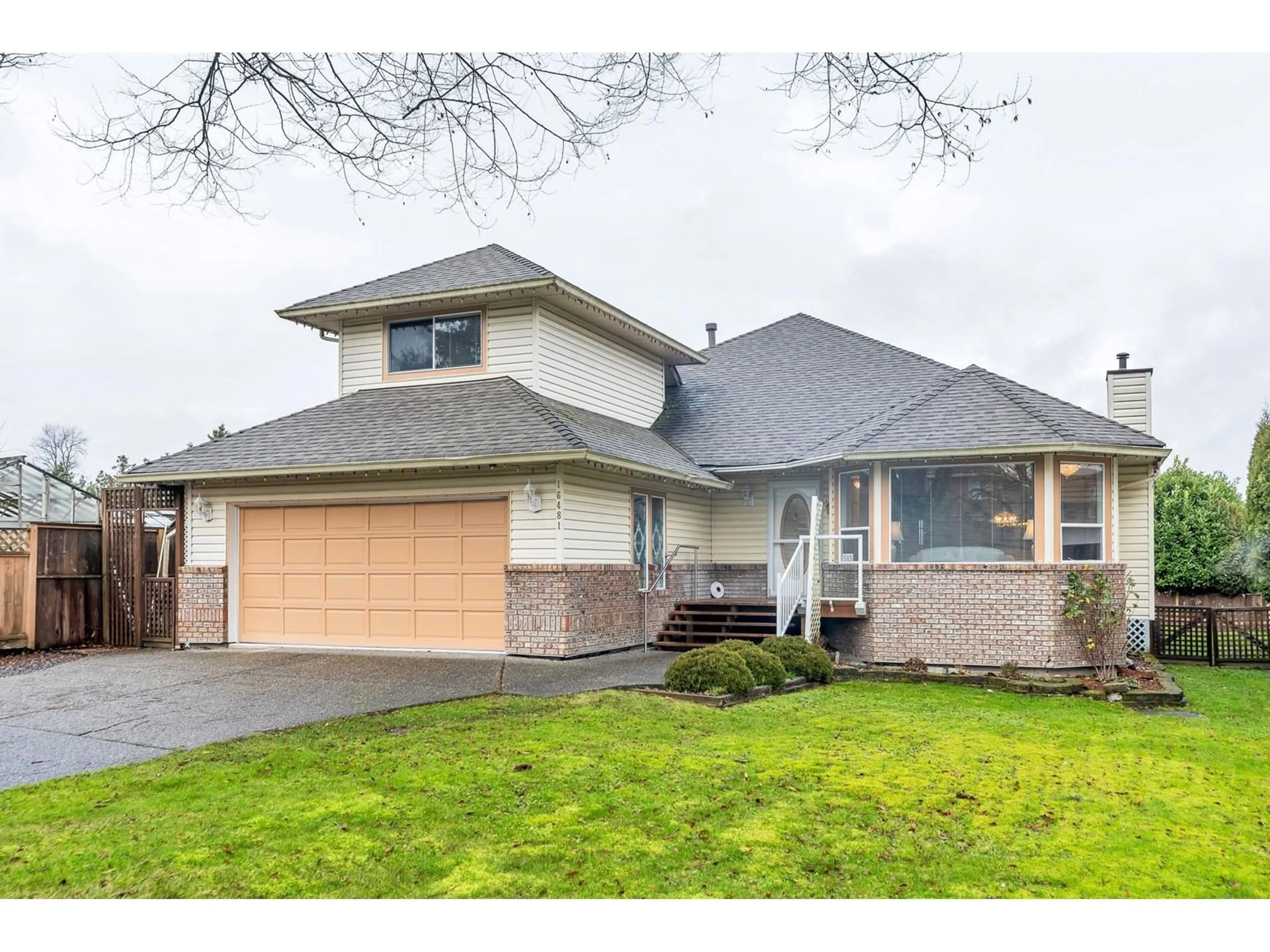 Home with brick exterior material, street for 16481 86, Surrey British Columbia V4N3G8