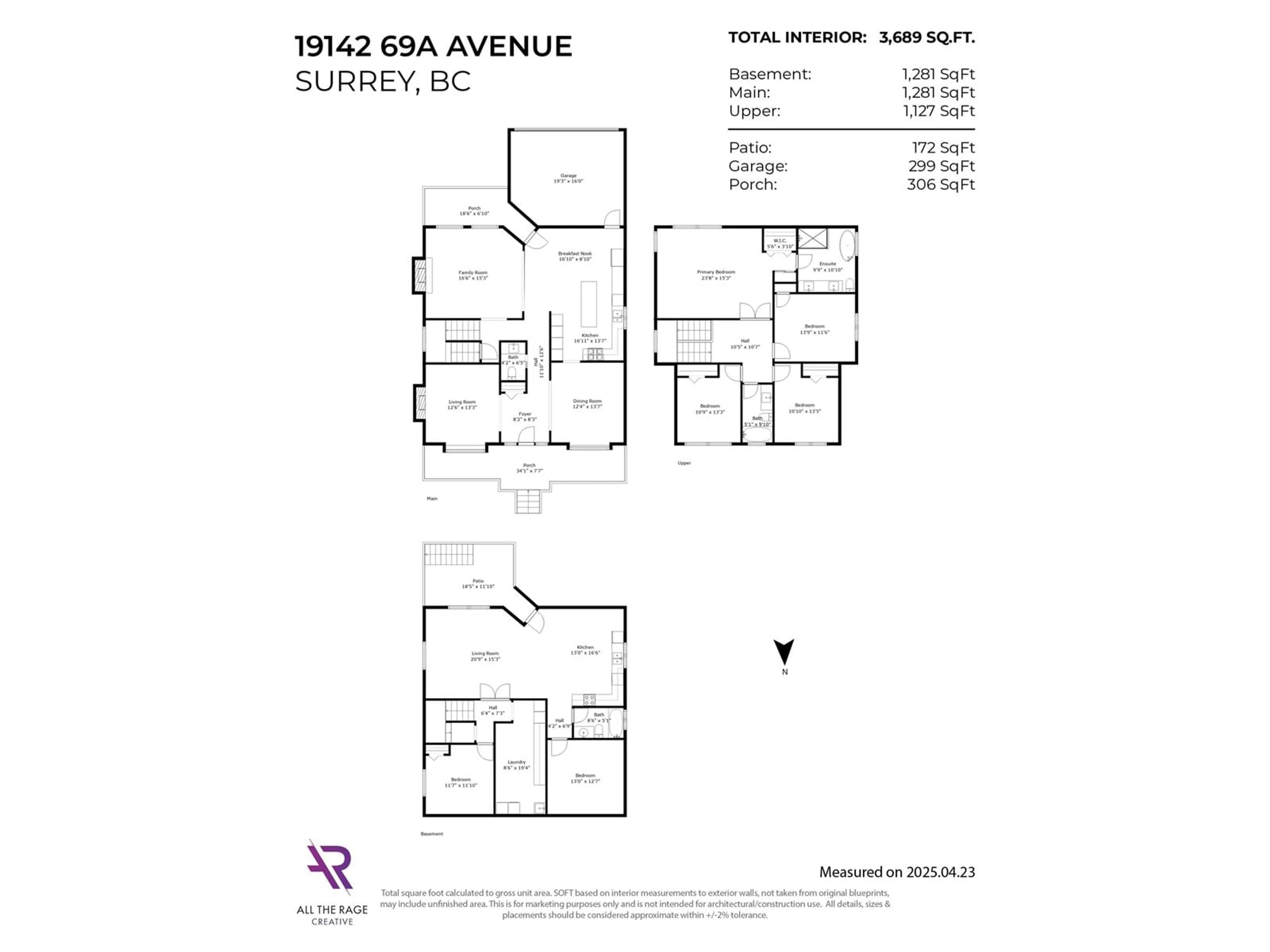 Floor plan for 19142 69A, Surrey British Columbia V4N0A5
