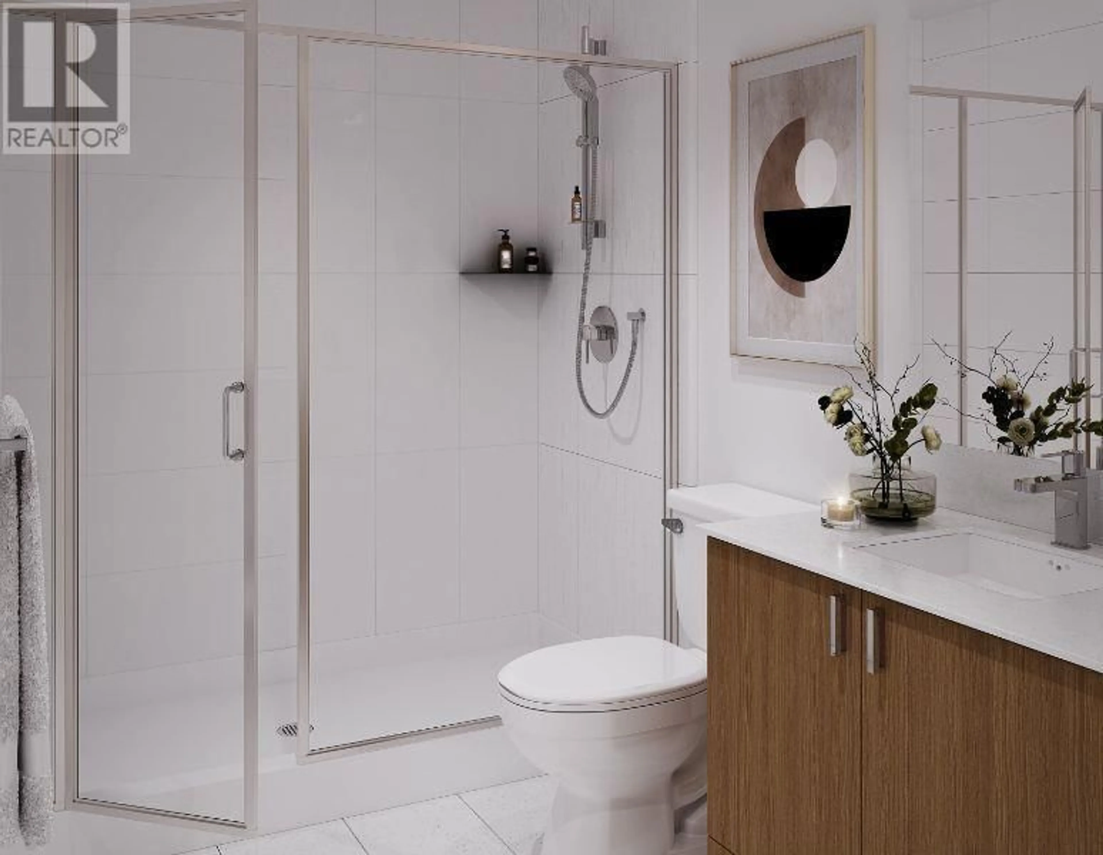 Contemporary bathroom, ceramic/tile floor for 201 - 723 GROVER AVENUE, Coquitlam British Columbia V3J4G2