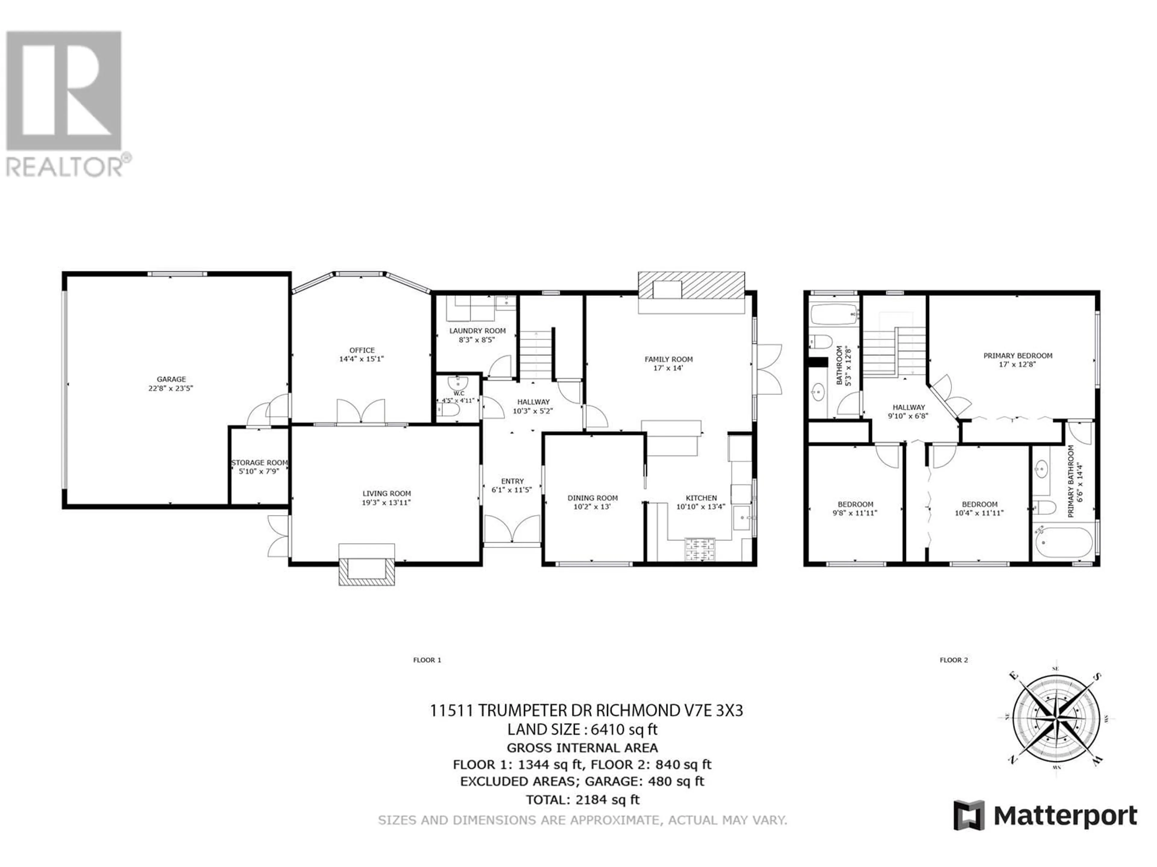 Floor plan for 11511 TRUMPETER DRIVE, Richmond British Columbia V7E3X3