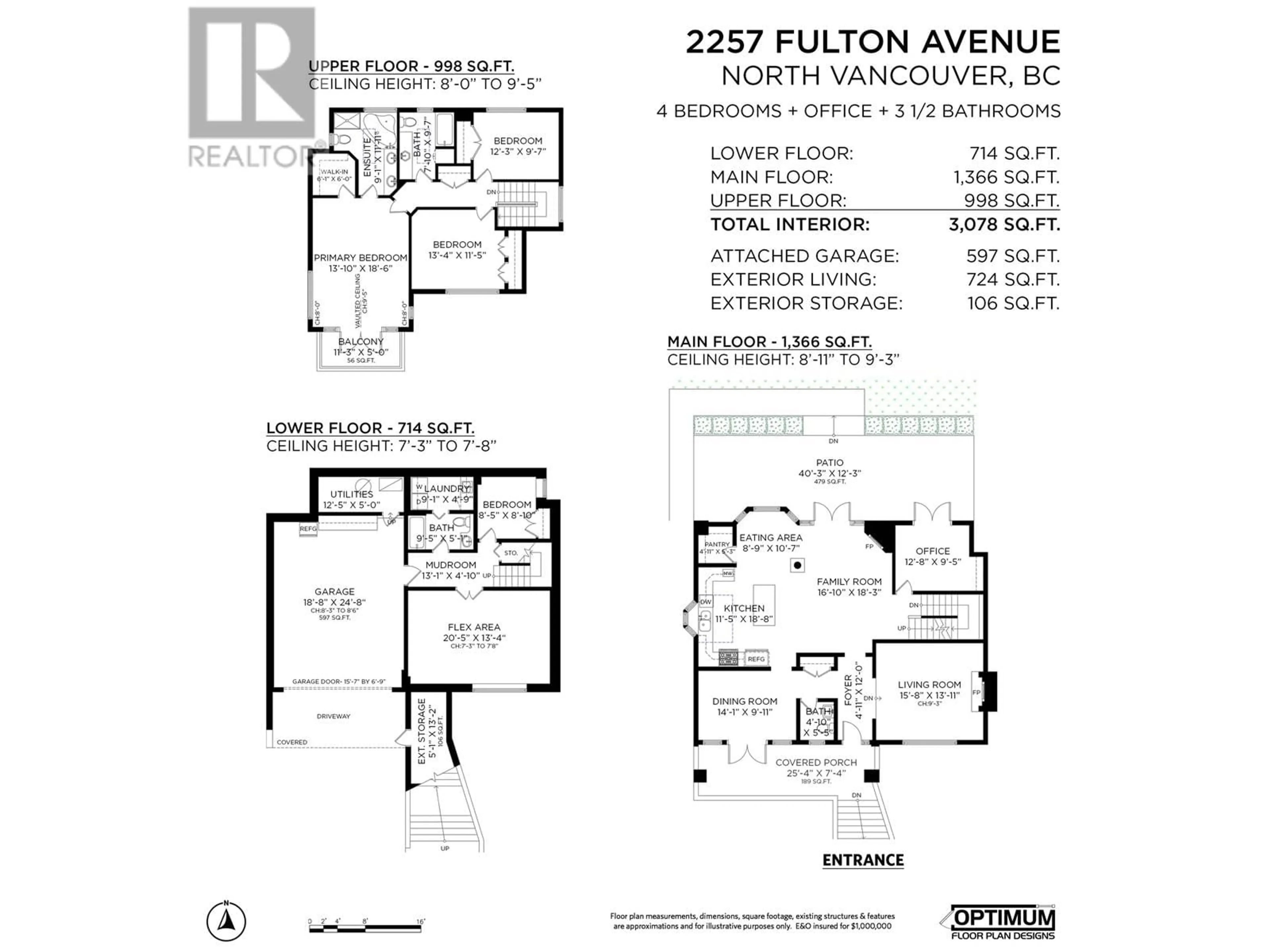 Floor plan for 2257 FULTON AVENUE, West Vancouver British Columbia V7V1T7