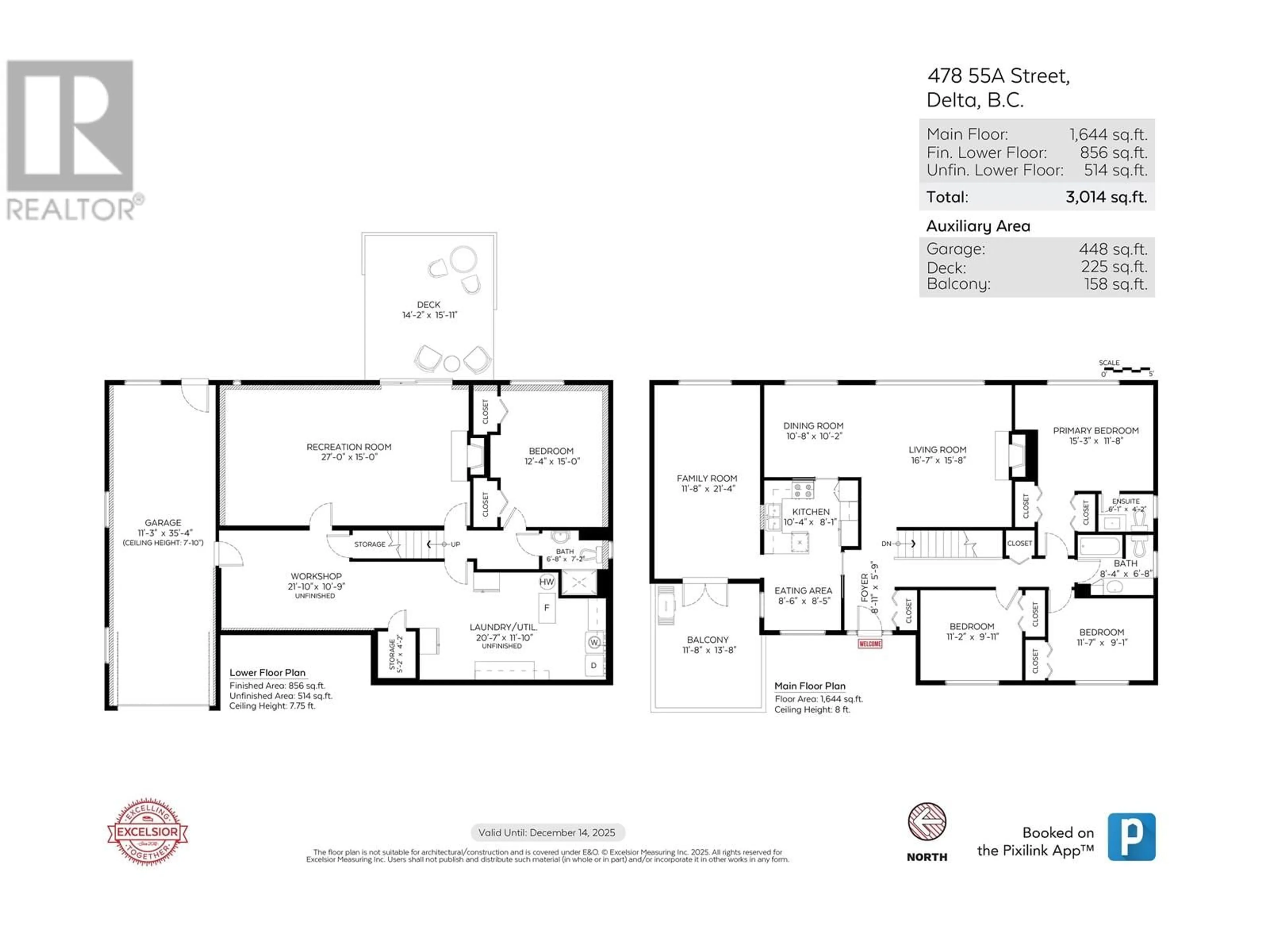 Floor plan for 478 55A STREET, Delta British Columbia V4M3M1