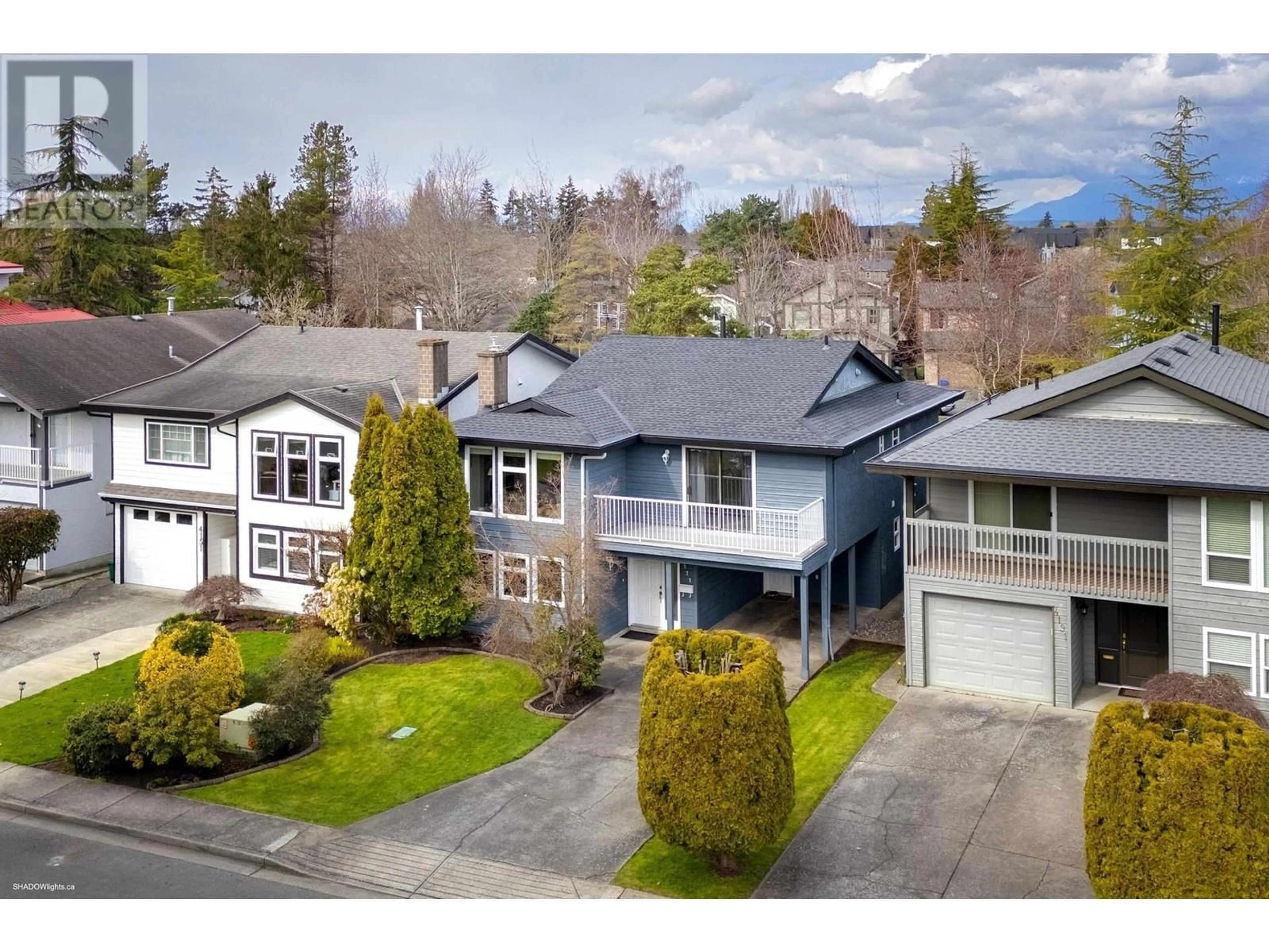 A pic from outside/outdoor area/front of a property/back of a property/a pic from drone, street for 4171 CAMPOBELLO PLACE, Richmond British Columbia V7E5G5