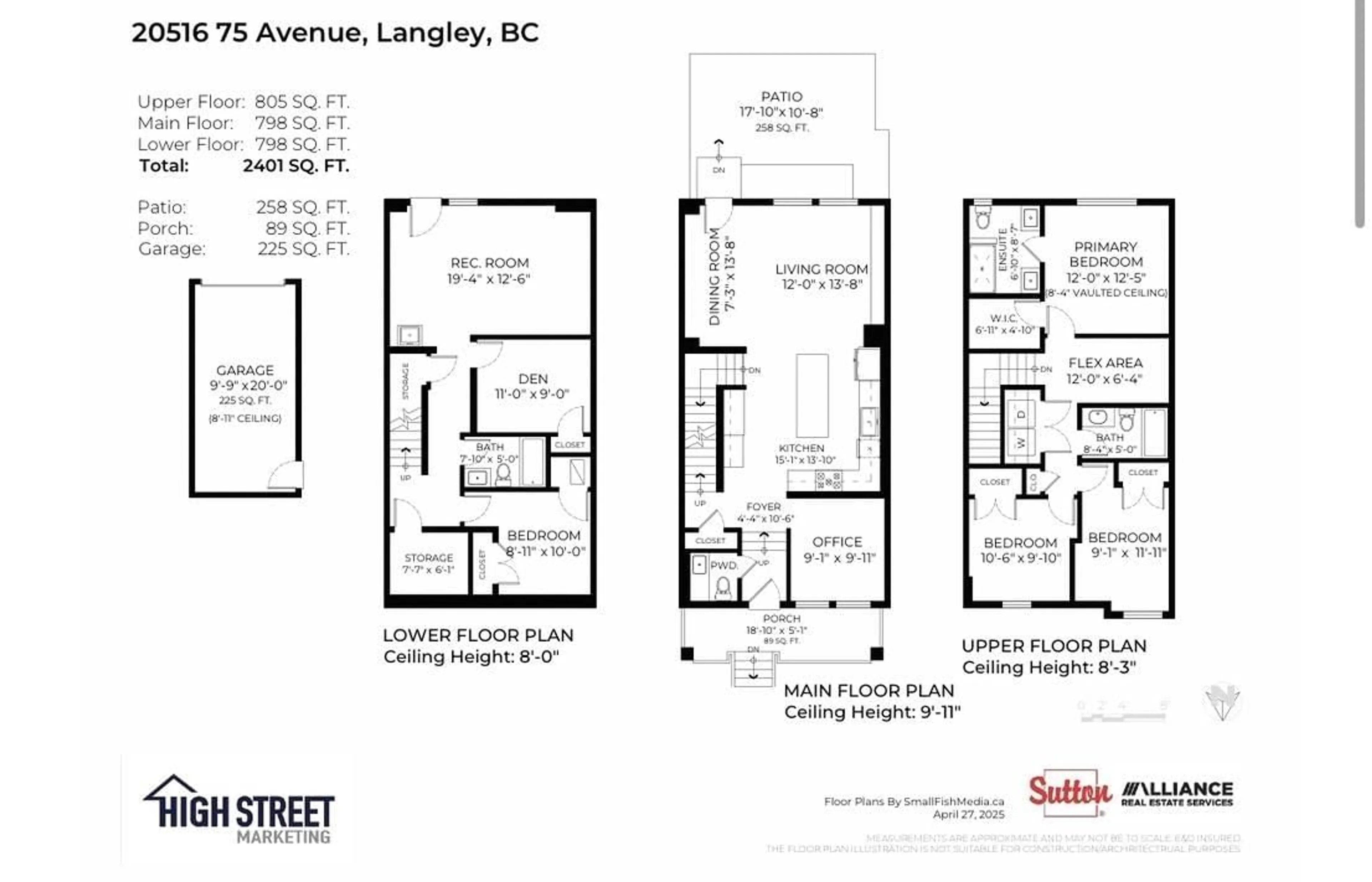 Floor plan for 20516 75, Langley British Columbia V2Y1V5