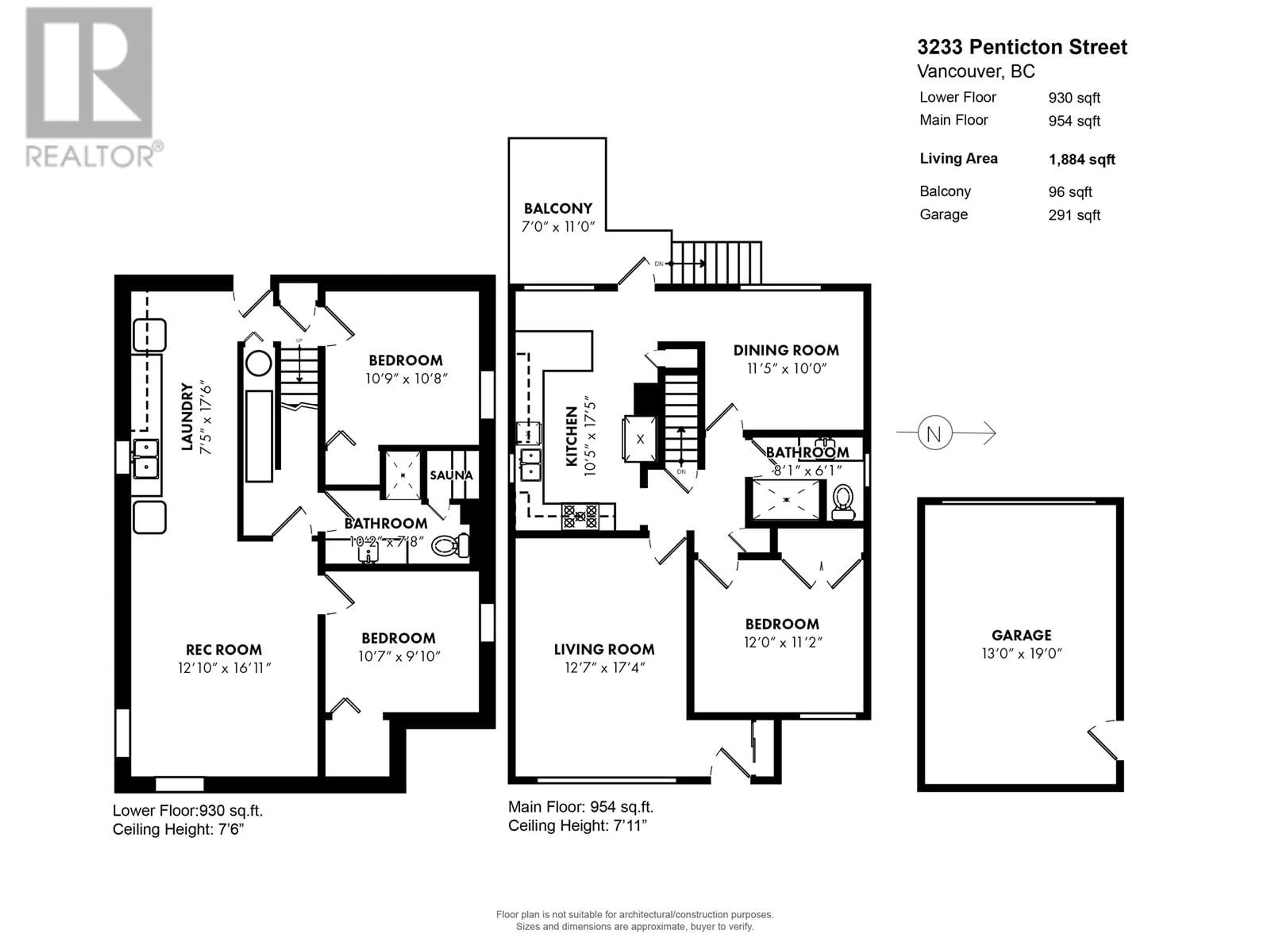 Floor plan for 3233 PENTICTON STREET, Vancouver British Columbia V5M3C7