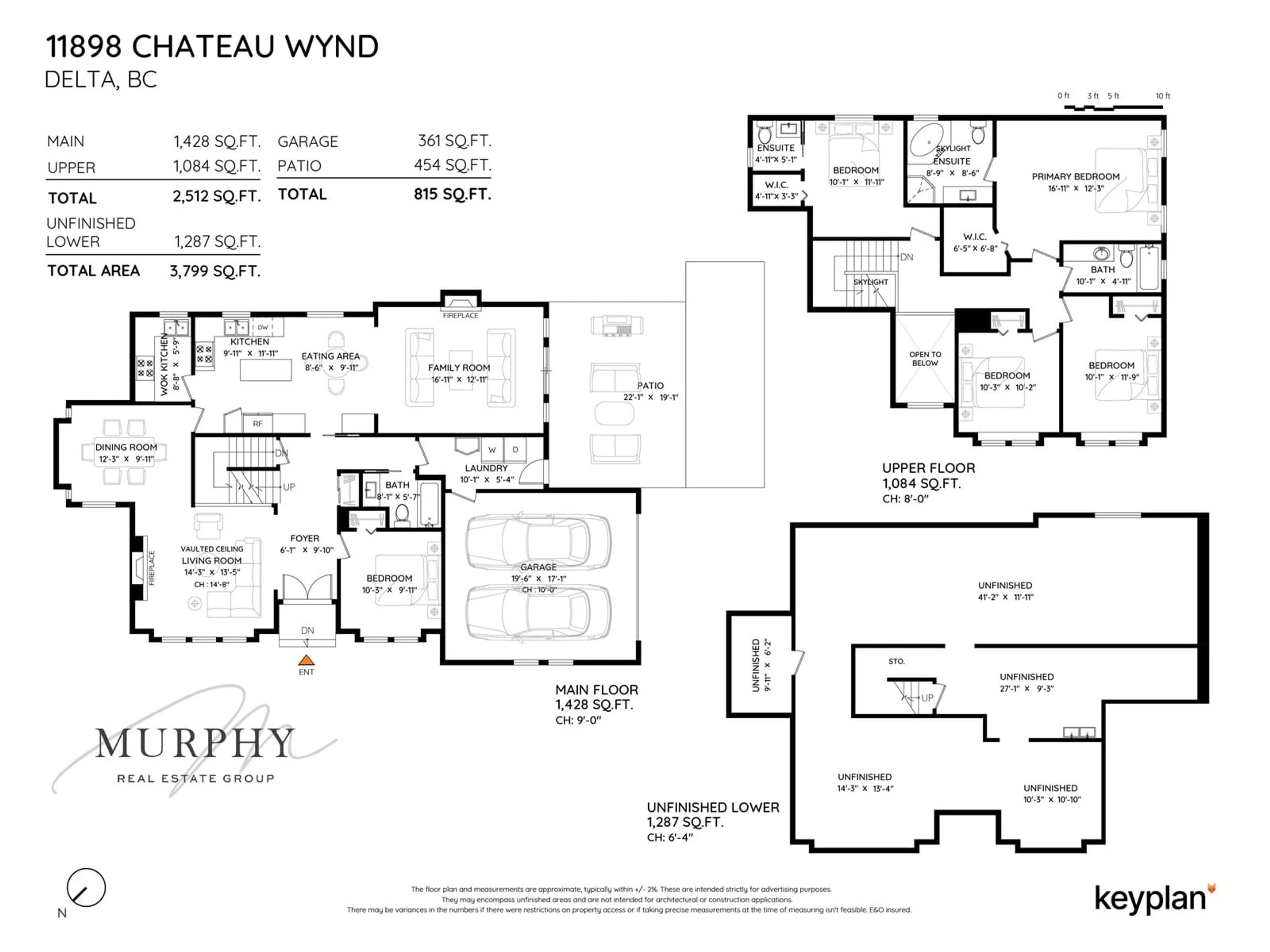 Floor plan for 11898 CHATEAU, Delta British Columbia V4E3B8