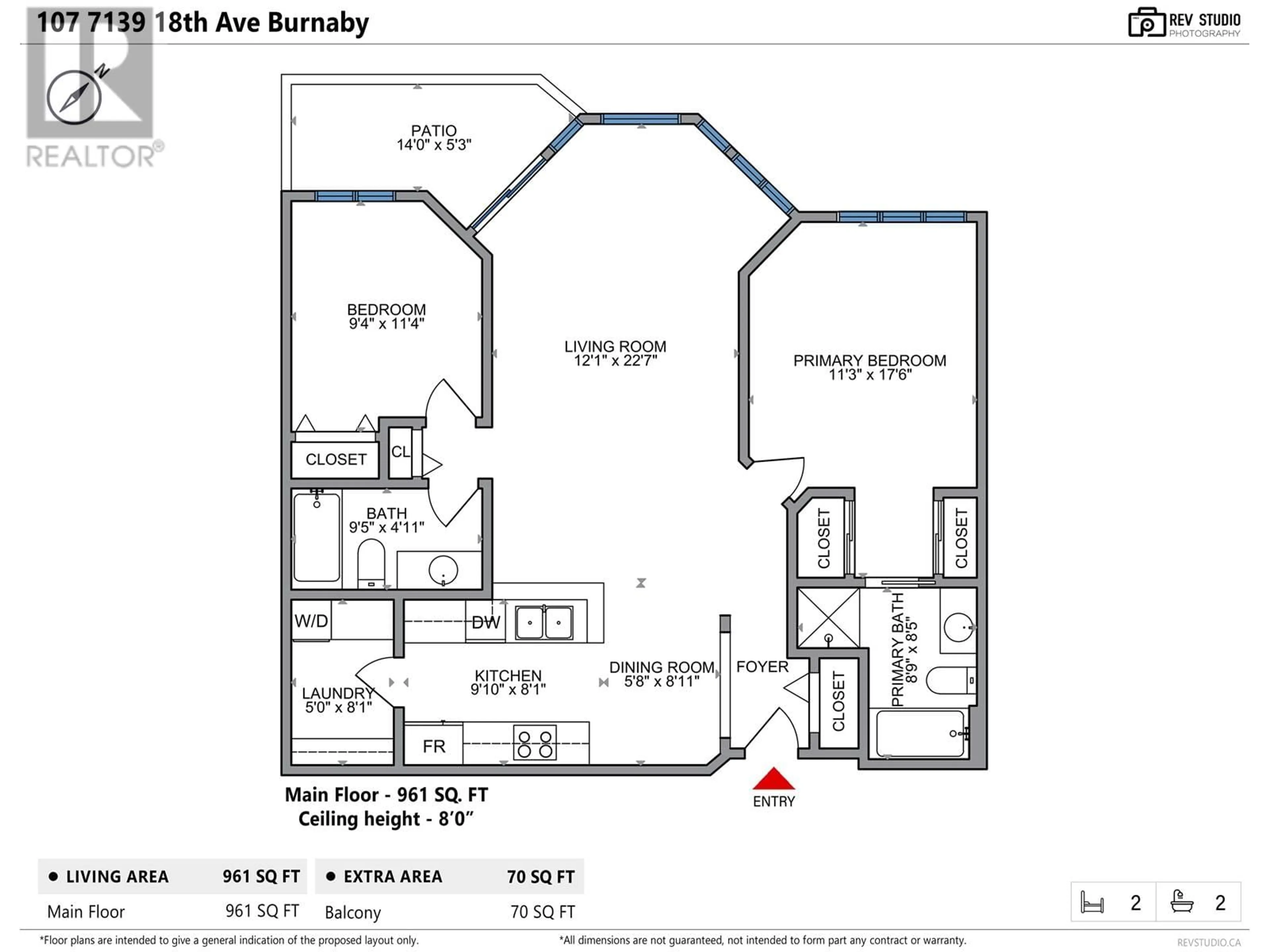 Floor plan for 107 - 7139 18TH AVENUE, Burnaby British Columbia V3N4Z3