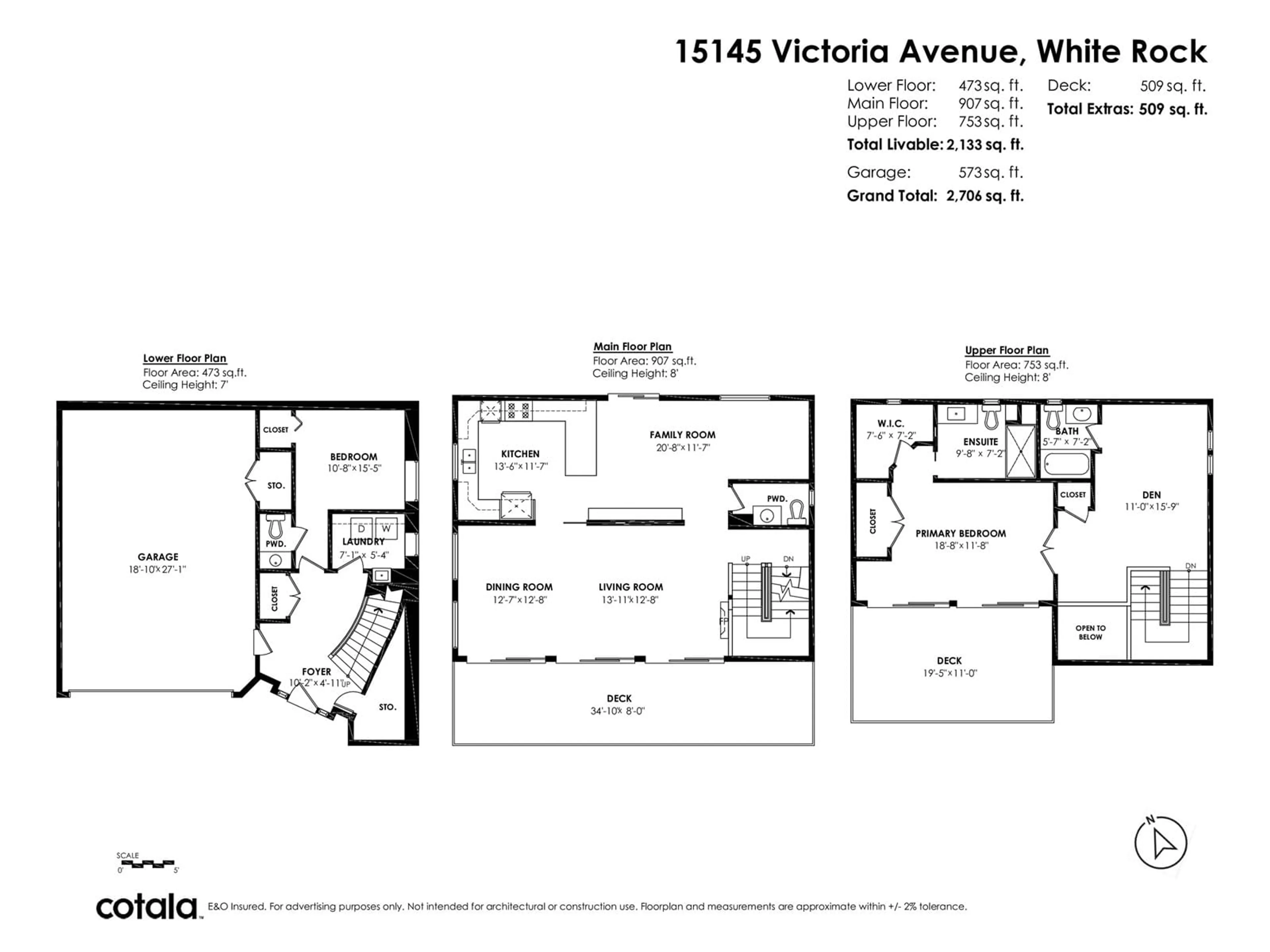 Floor plan for 15145 VICTORIA, White Rock British Columbia V4B1G5