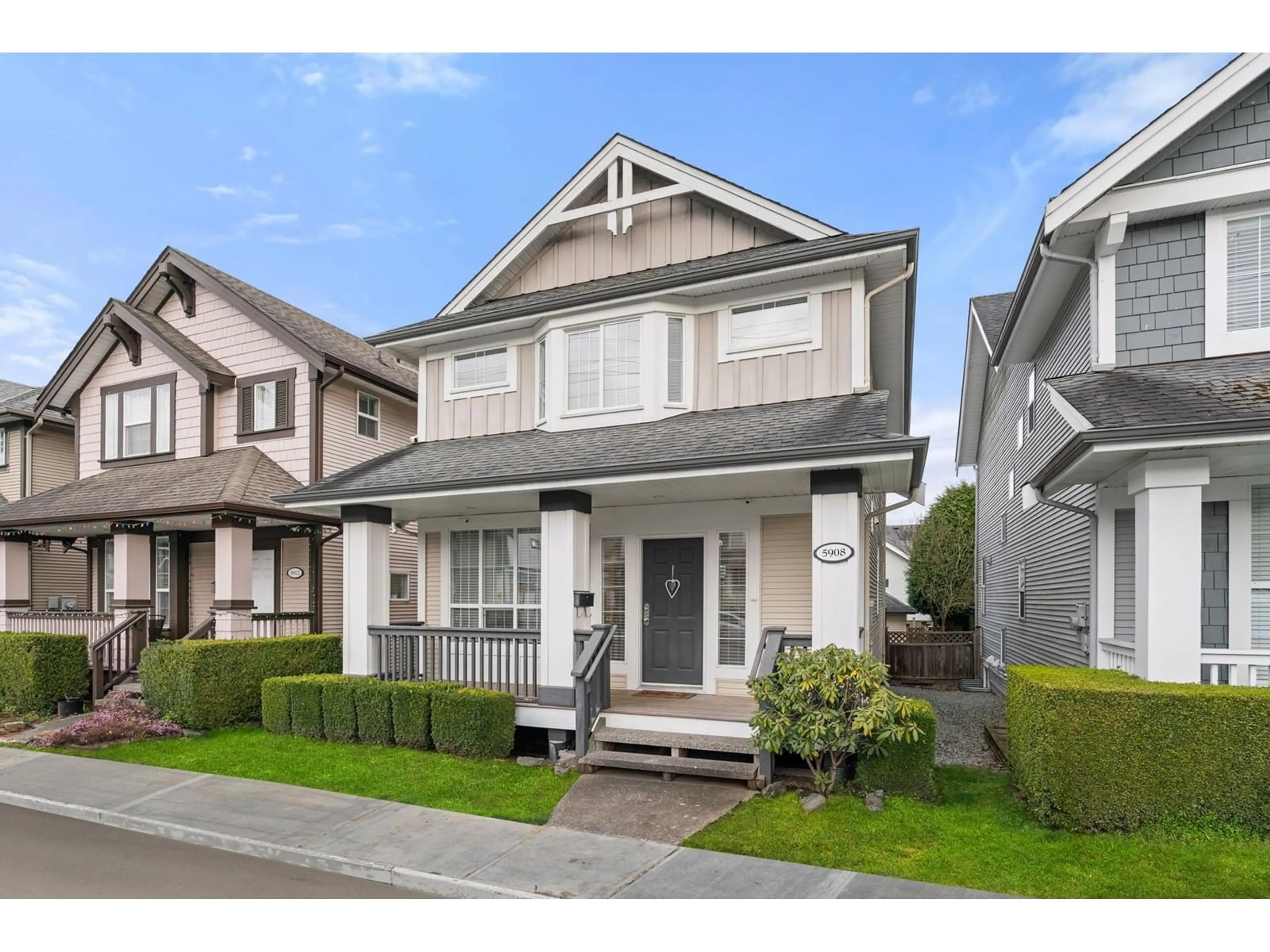 Home with vinyl exterior material, street for 5908 148, Surrey British Columbia V3S3B8