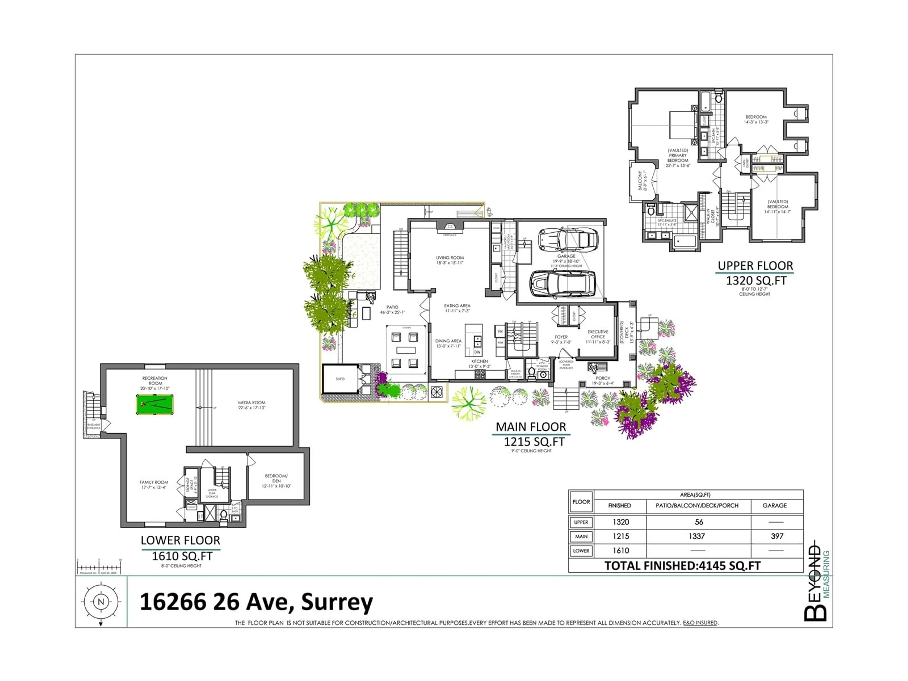 Floor plan for 16266 26, Surrey British Columbia V3Z6Z3