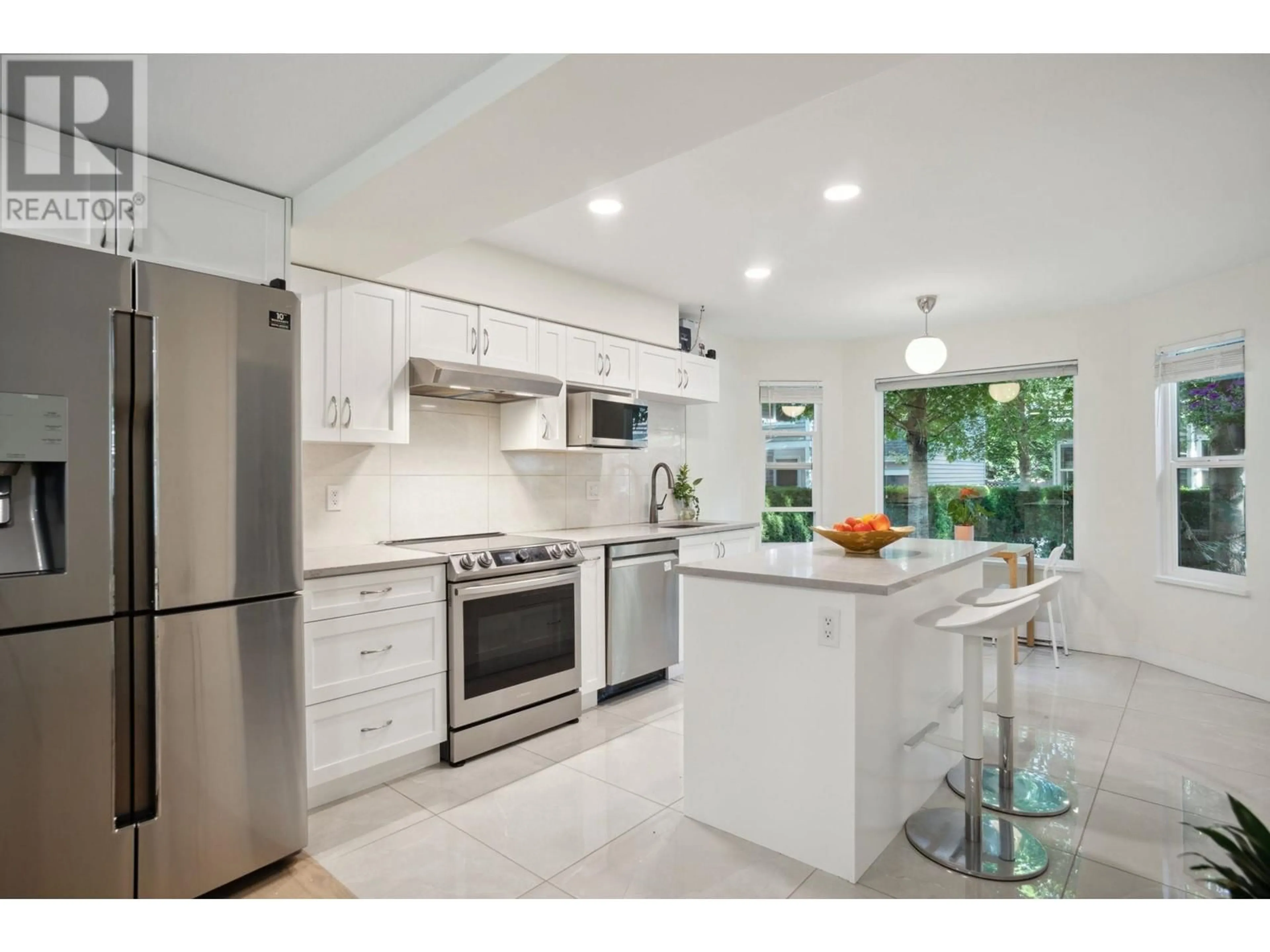 Contemporary kitchen, ceramic/tile floor for 13 - 1135 LANSDOWNE DRIVE, Coquitlam British Columbia V3B7K6