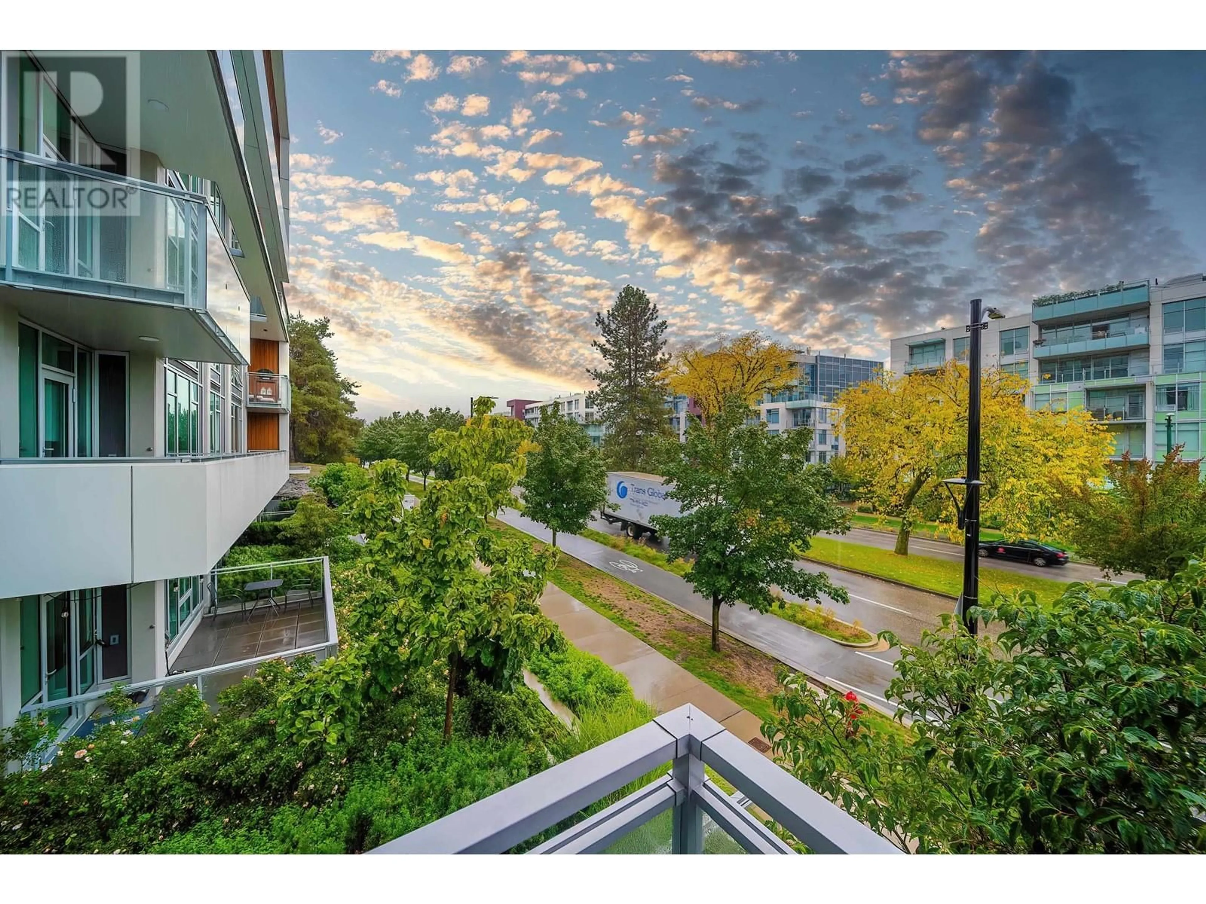 A pic from outside/outdoor area/front of a property/back of a property/a pic from drone, city buildings view from balcony for 205 - 4932 CAMBIE STREET, Vancouver British Columbia V5Z0K1