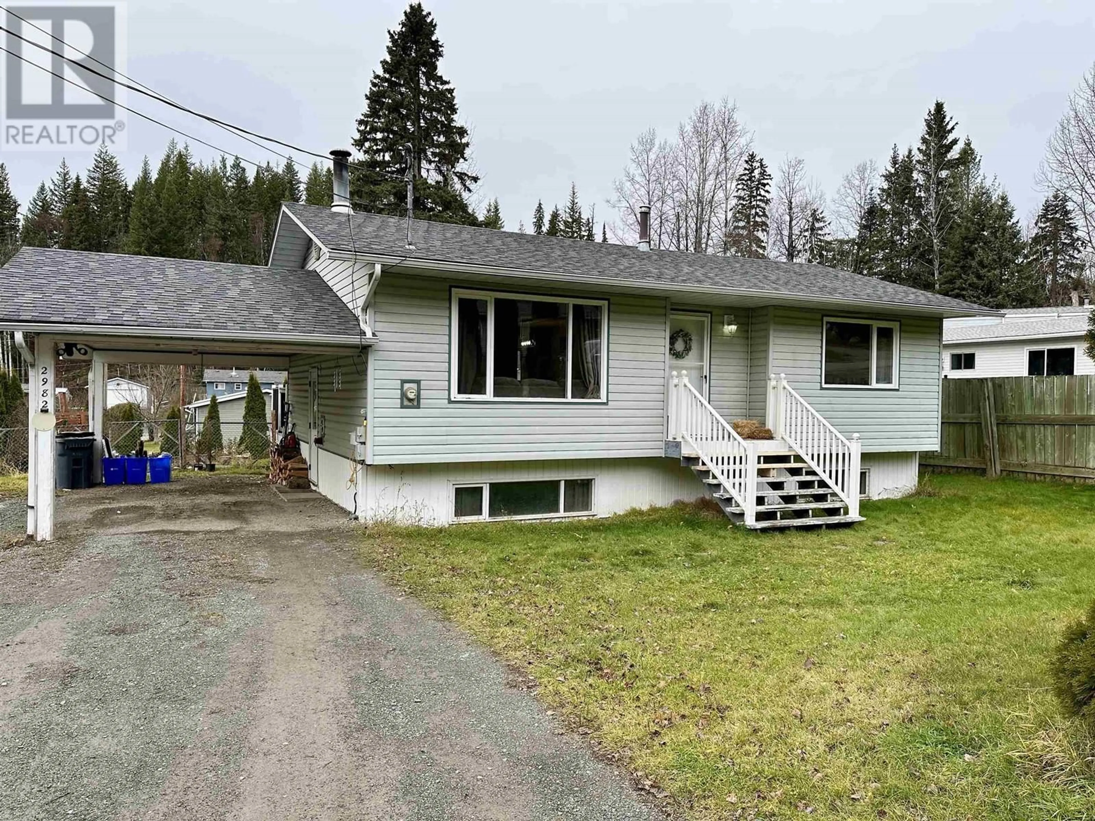 A pic from outside/outdoor area/front of a property/back of a property/a pic from drone, street for 2982 MINOTTI DRIVE, Prince George British Columbia V2K1T4