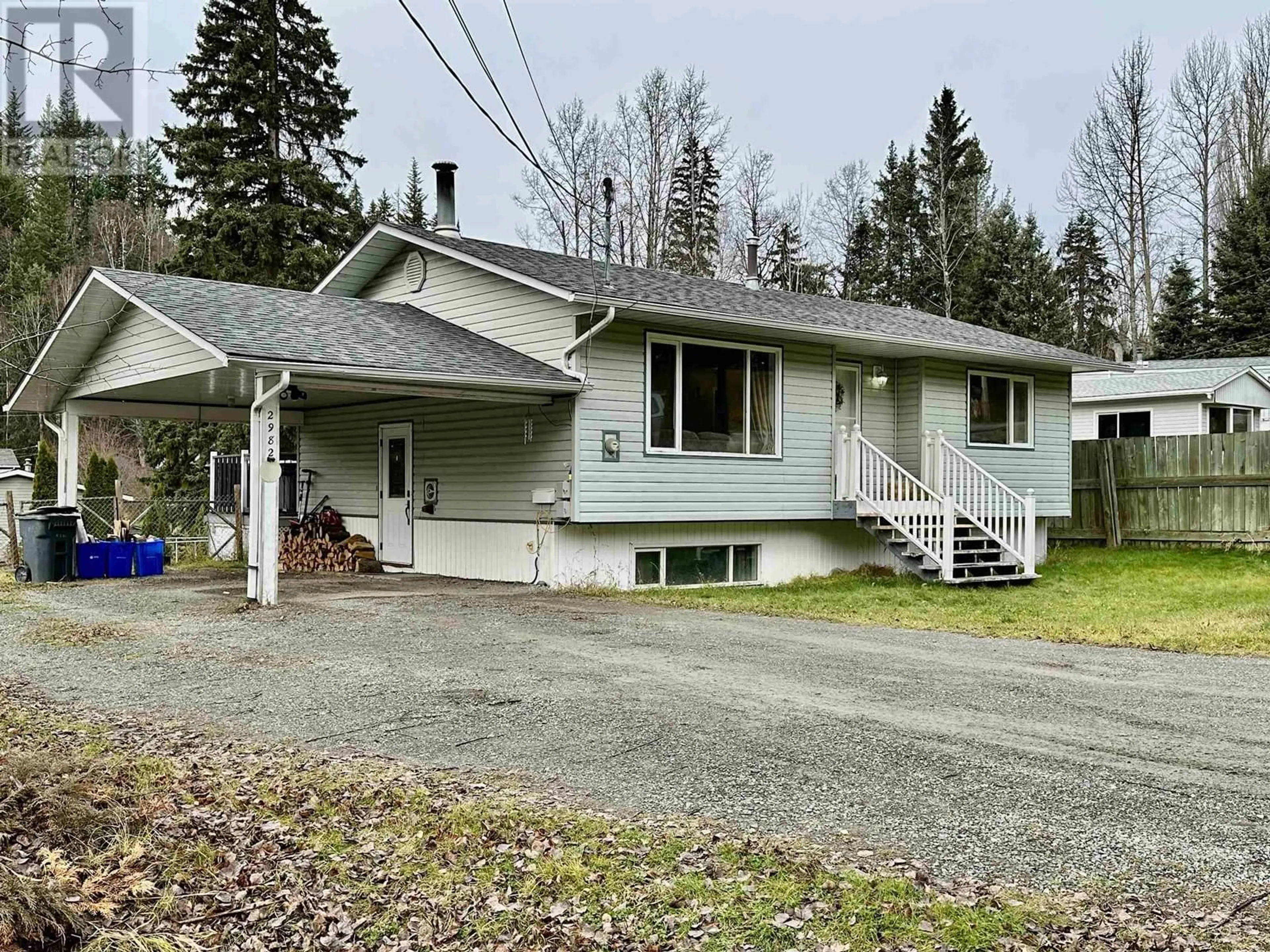 A pic from outside/outdoor area/front of a property/back of a property/a pic from drone, street for 2982 MINOTTI DRIVE, Prince George British Columbia V2K1T4