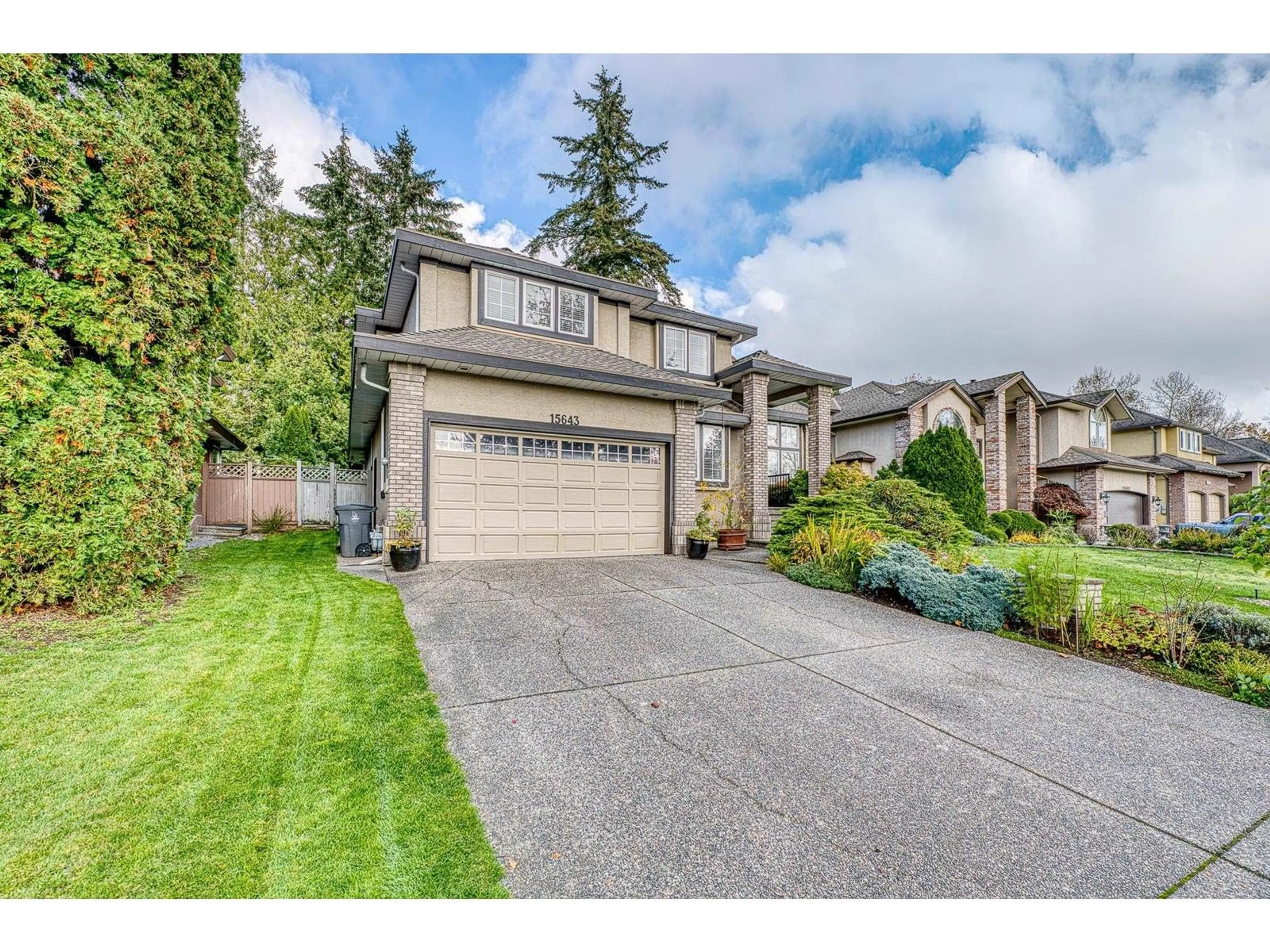 Home with vinyl exterior material, street for 15643 78A, Surrey British Columbia V4N0X5
