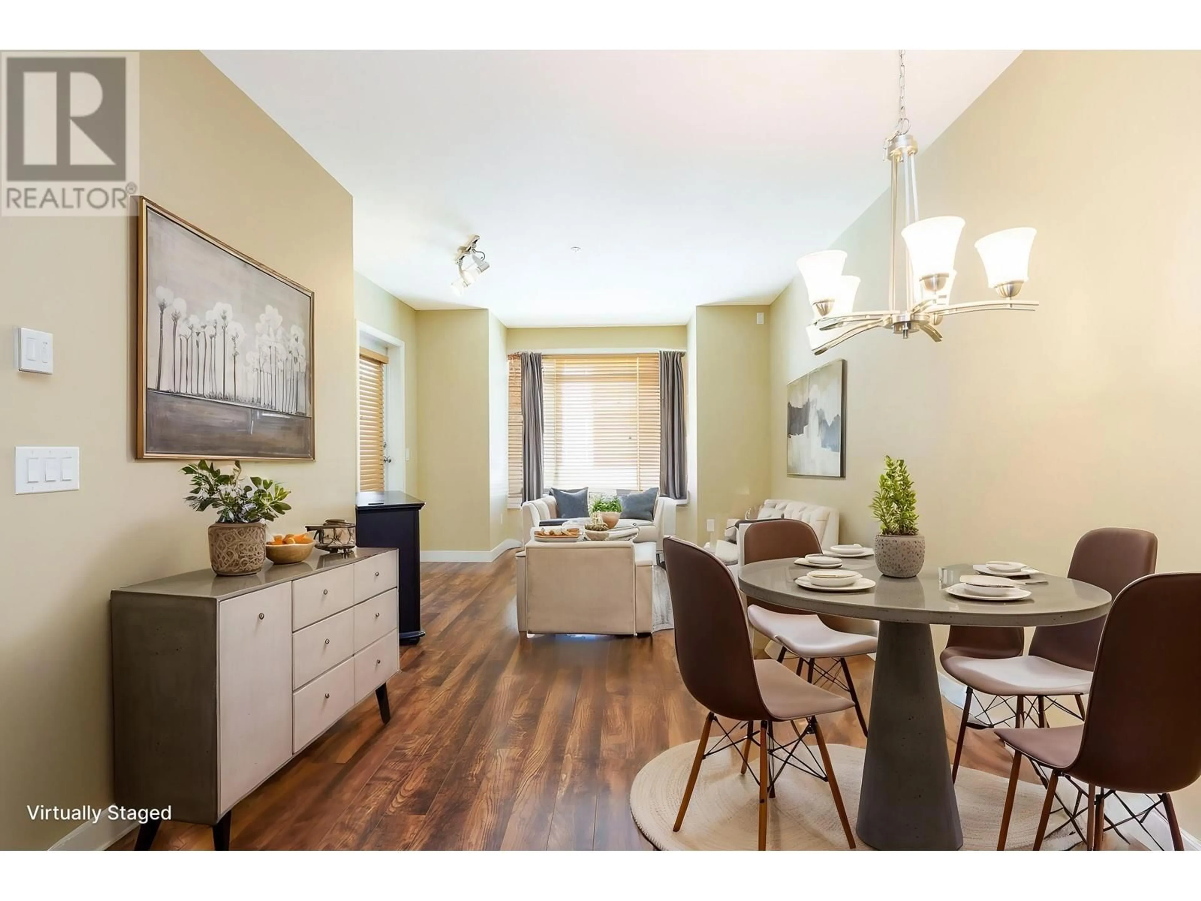 Dining room, wood/laminate floor for 316 - 11887 BURNETT STREET, Maple Ridge British Columbia V2X6P6