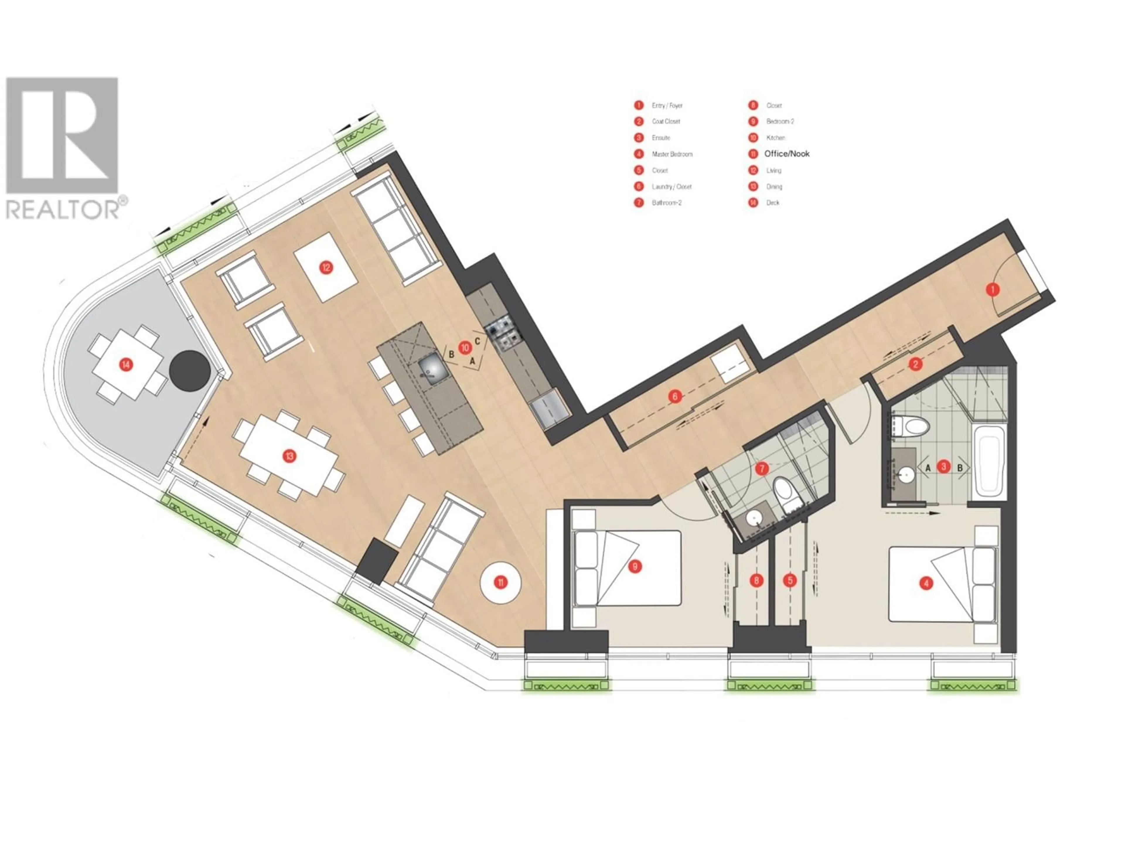 Floor plan for 2510 - 128 CORDOVA STREET, Vancouver British Columbia V6B0E6