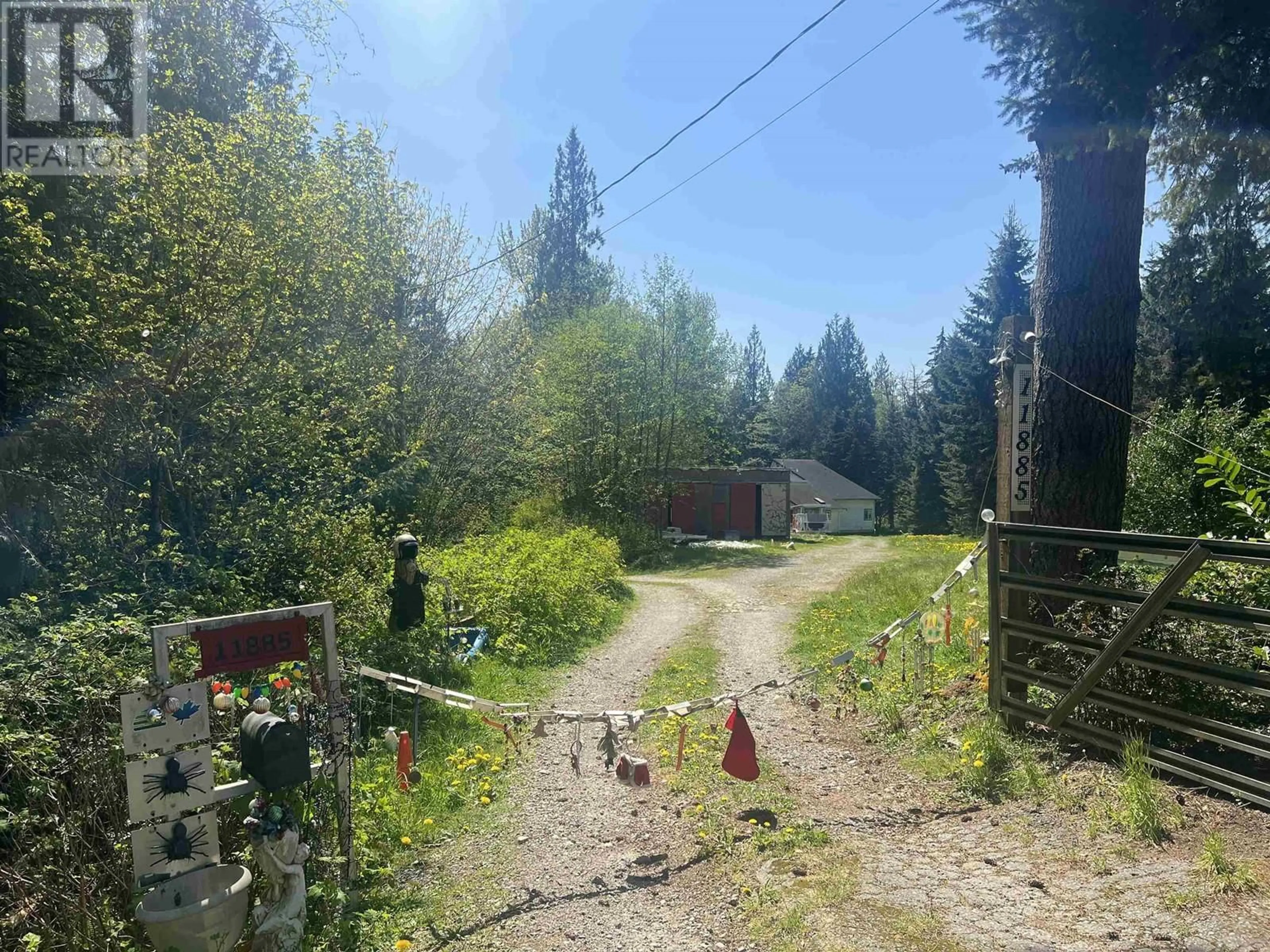 A pic from outside/outdoor area/front of a property/back of a property/a pic from drone, forest/trees view for 11885 264 STREET, Maple Ridge British Columbia V2W1P9