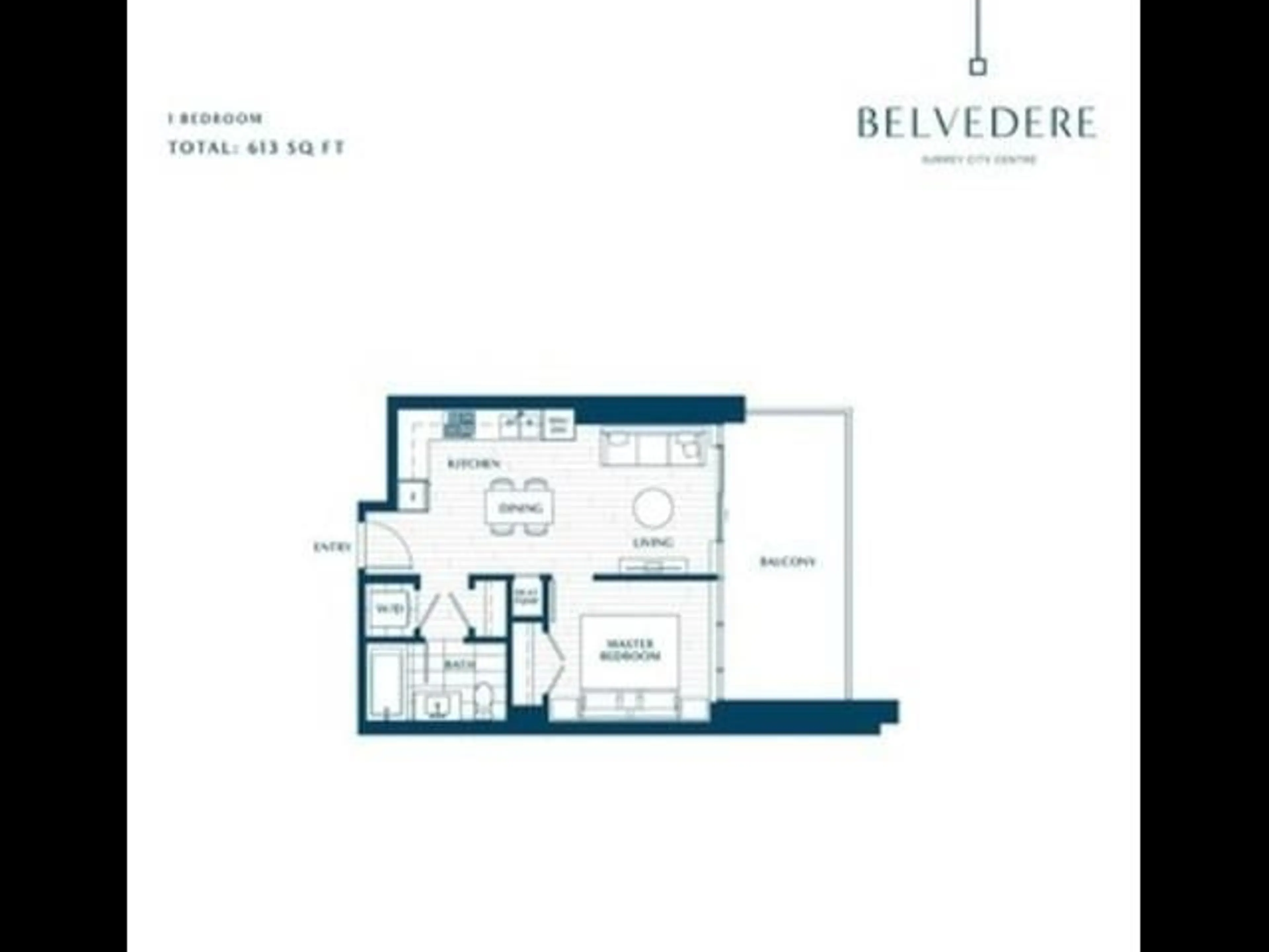 Floor plan for 2008 - 9675 KING GEORGE, Surrey British Columbia V3T0T7
