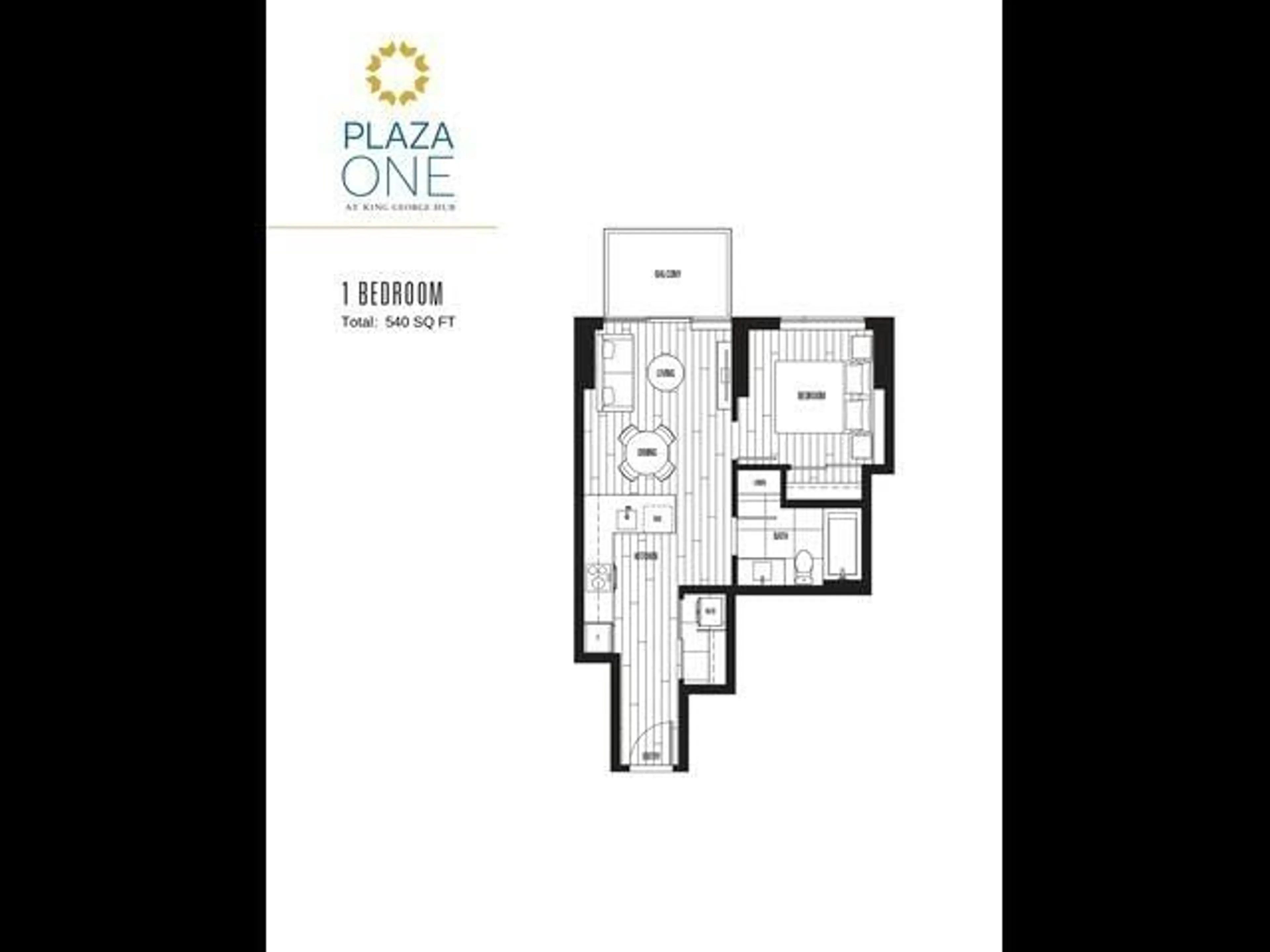 Floor plan for 1908 - 13725 GEORGE JUNCTION, Surrey British Columbia V3T4Y3