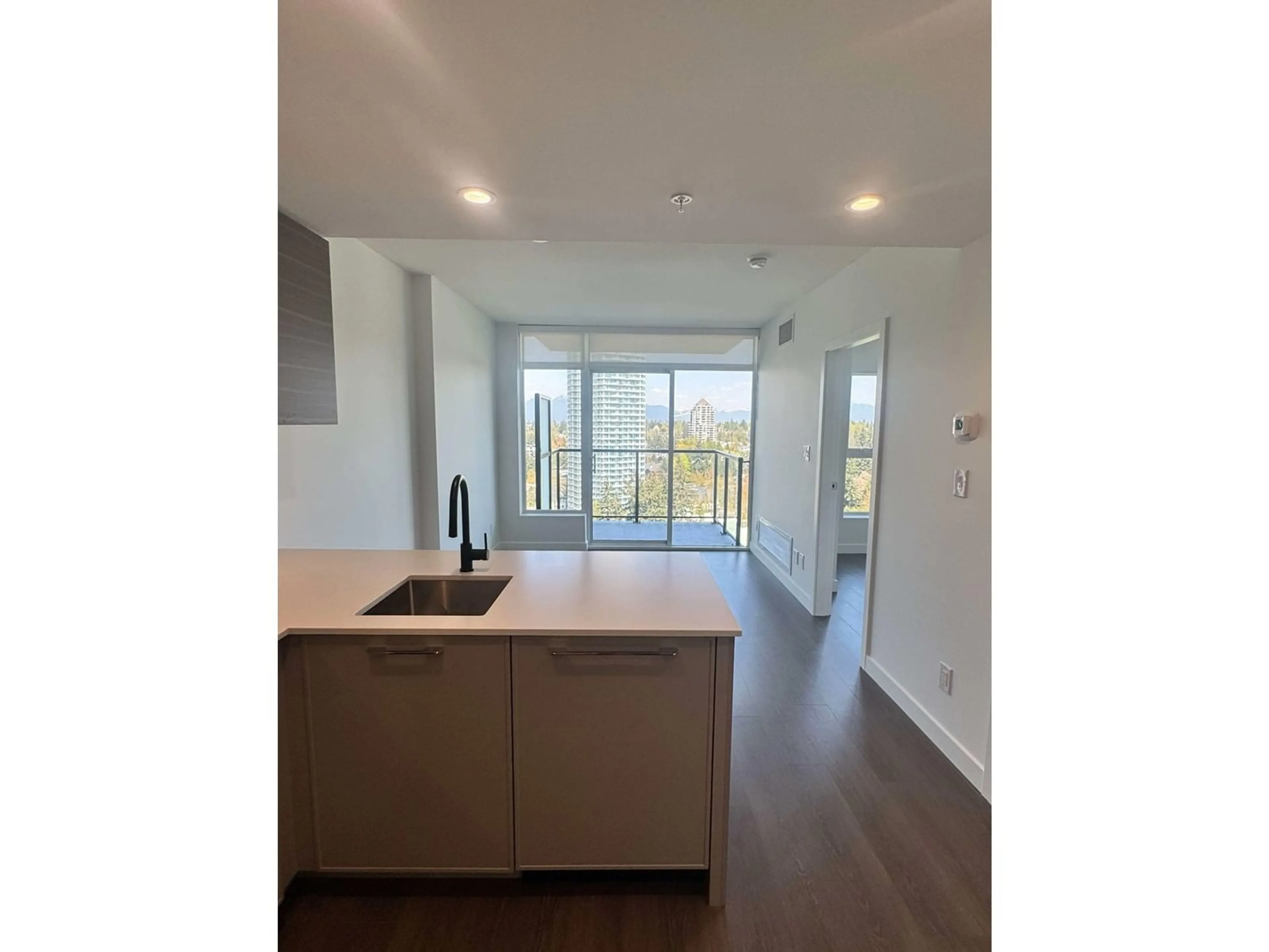 Open concept kitchen, wood/laminate floor for 1908 - 13725 GEORGE JUNCTION, Surrey British Columbia V3T4Y3