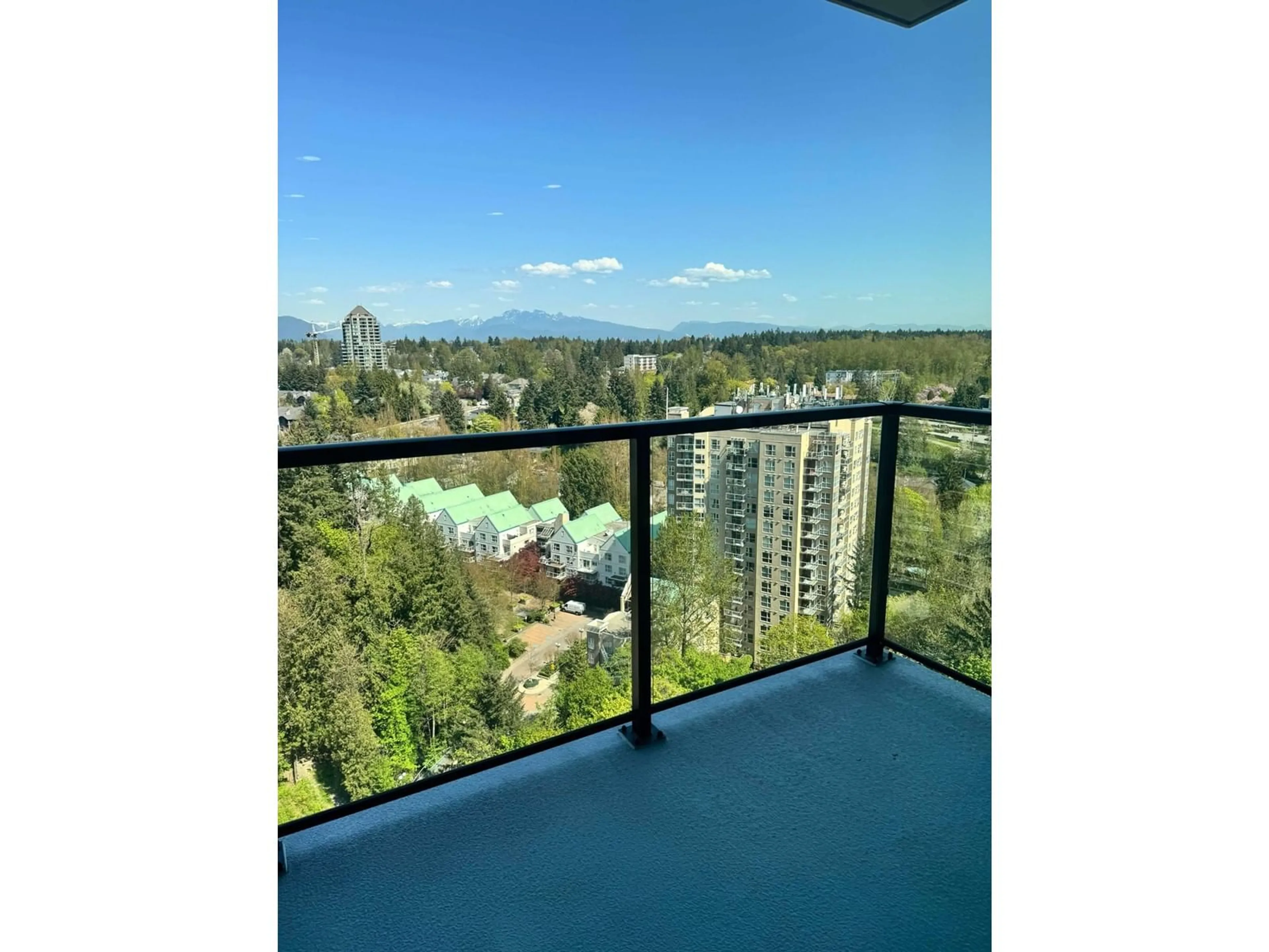 Balcony in the apartment, city buildings view from balcony for 1908 - 13725 GEORGE JUNCTION, Surrey British Columbia V3T4Y3