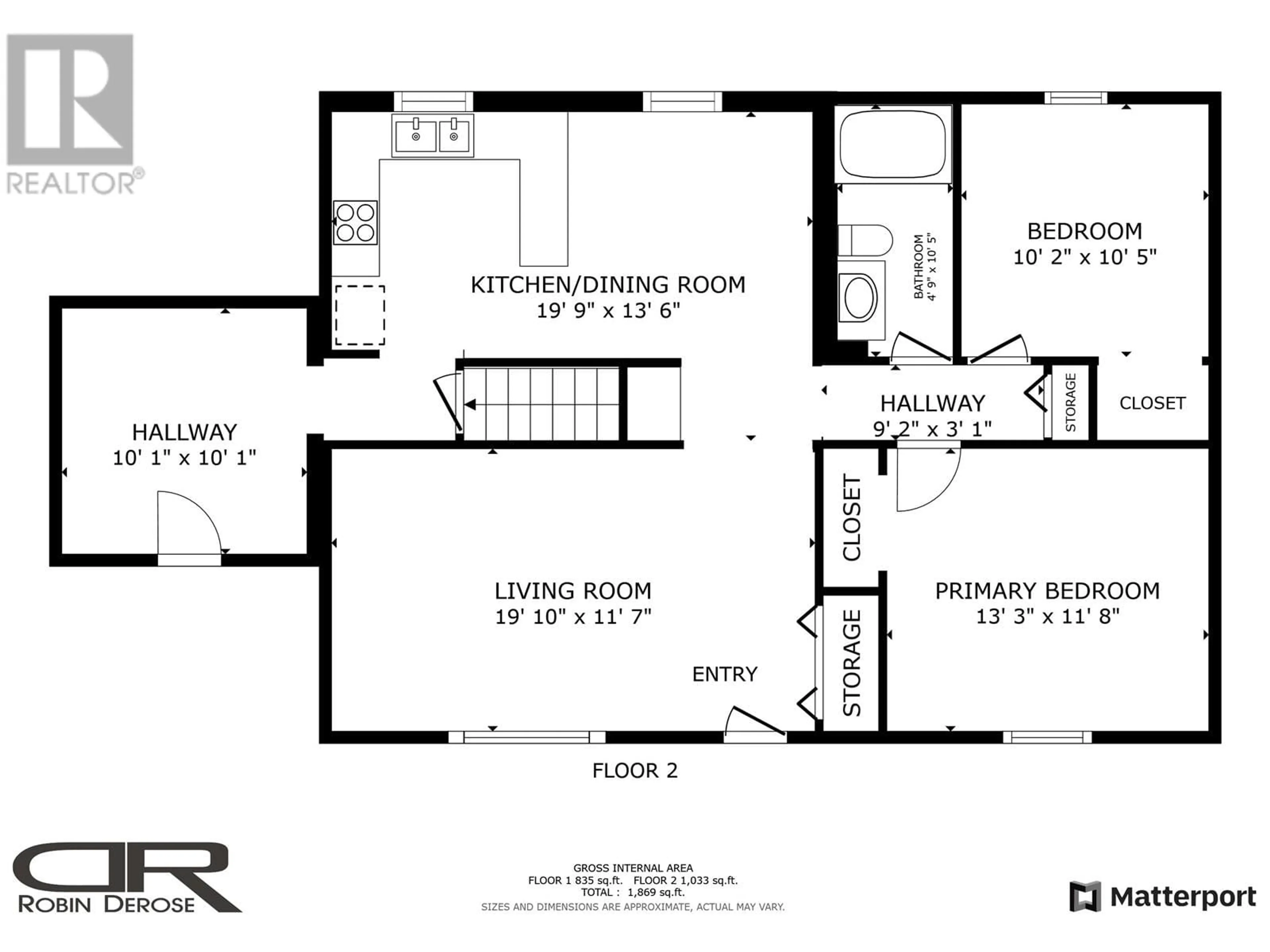 Floor plan for 9836 MAPLE STREET, Fort St. John British Columbia V1J4M7