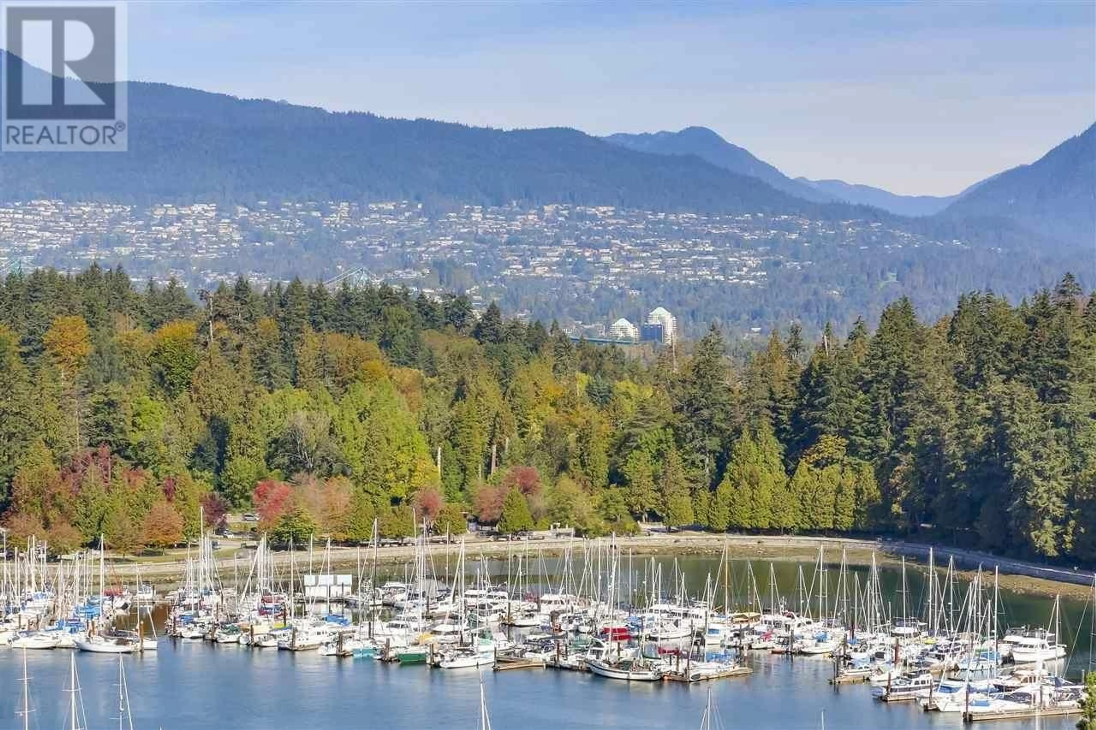 A pic from outside/outdoor area/front of a property/back of a property/a pic from drone, water/lake/river/ocean view for 1904 - 1616 BAYSHORE DRIVE, Vancouver British Columbia V6G3L1