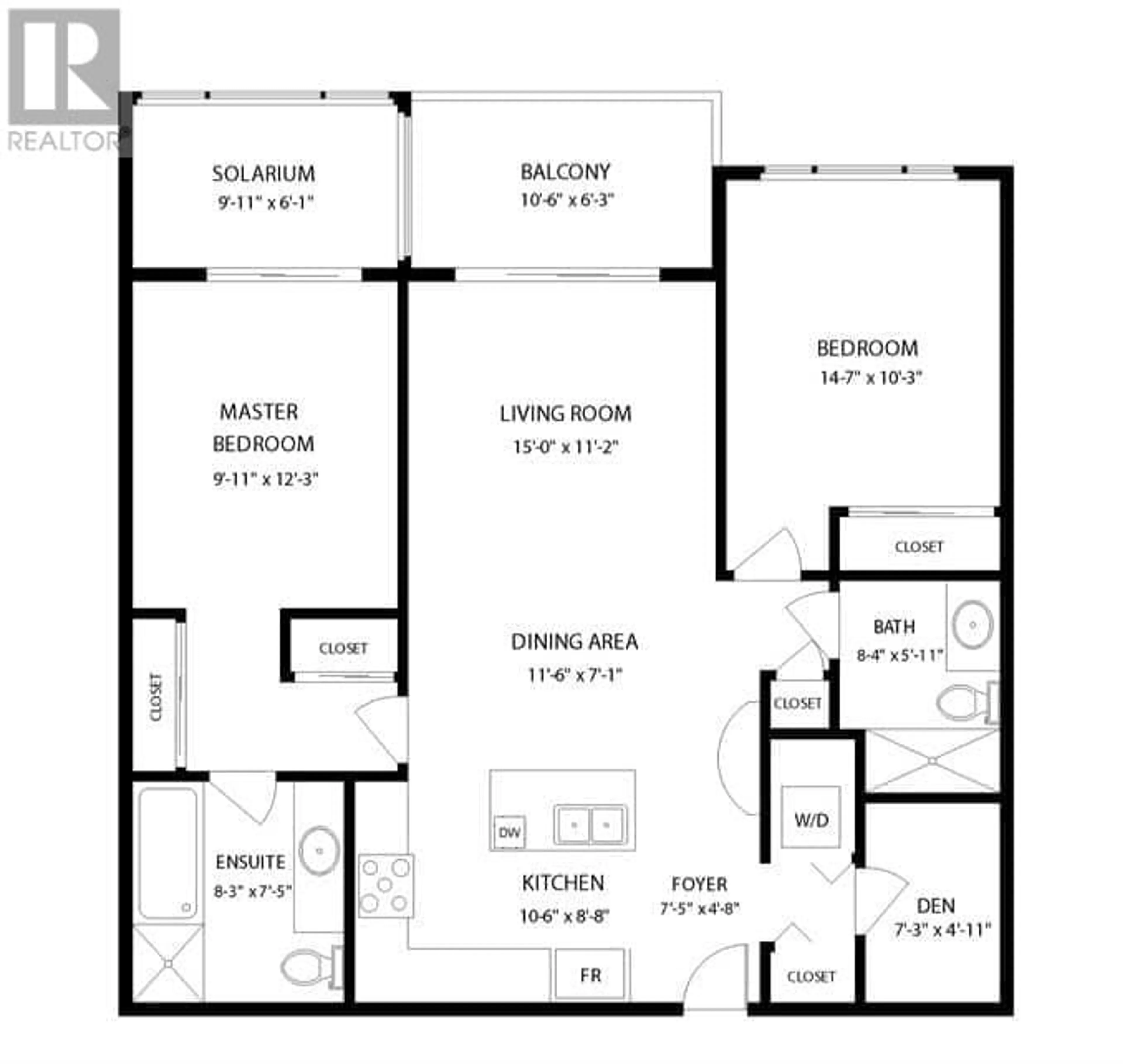 Floor plan for 306 - 1689 13TH AVENUE, Vancouver British Columbia V5N0A5