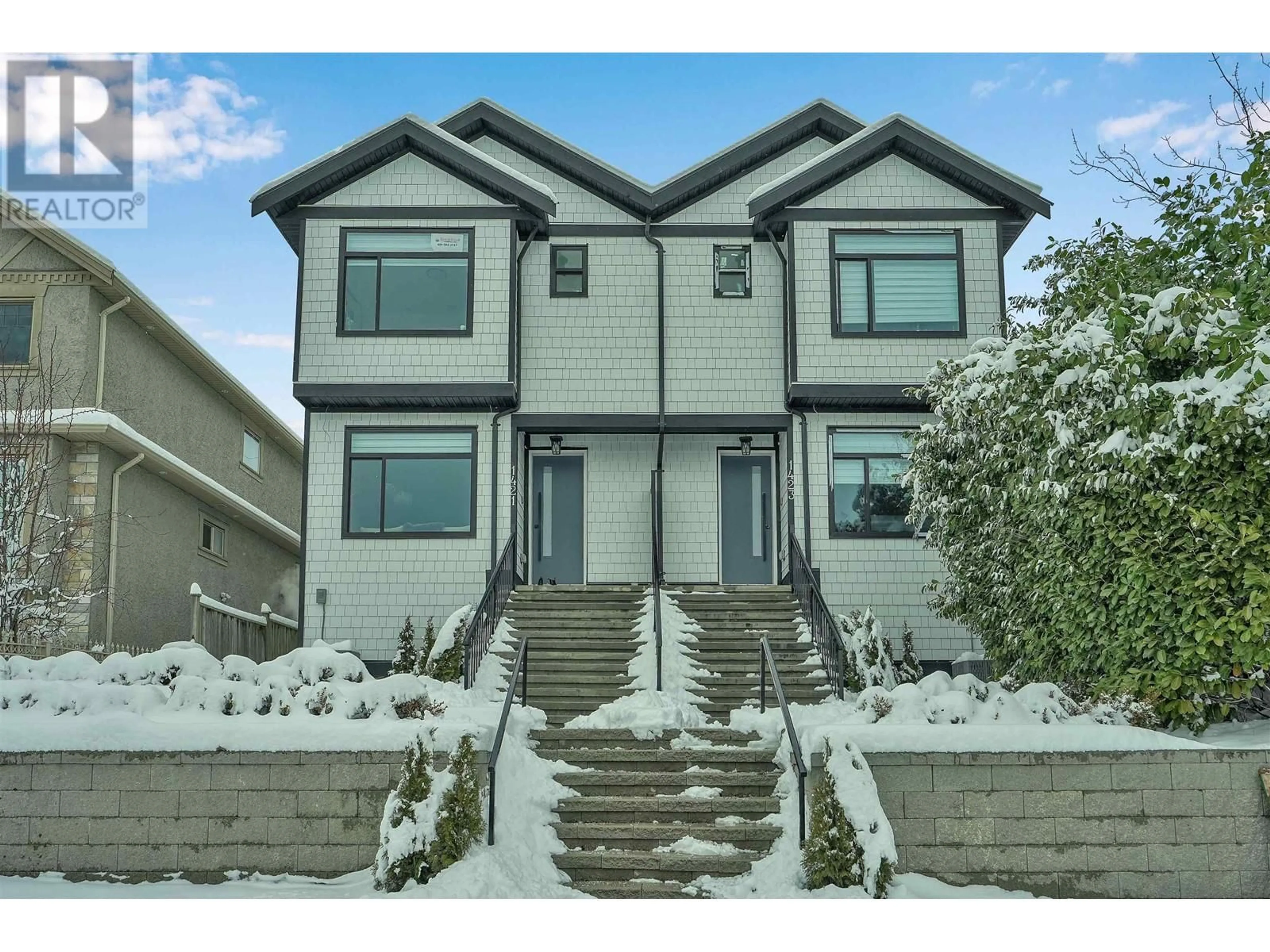 Home with vinyl exterior material, street for 1421 62ND AVENUE, Vancouver British Columbia V5N1B7
