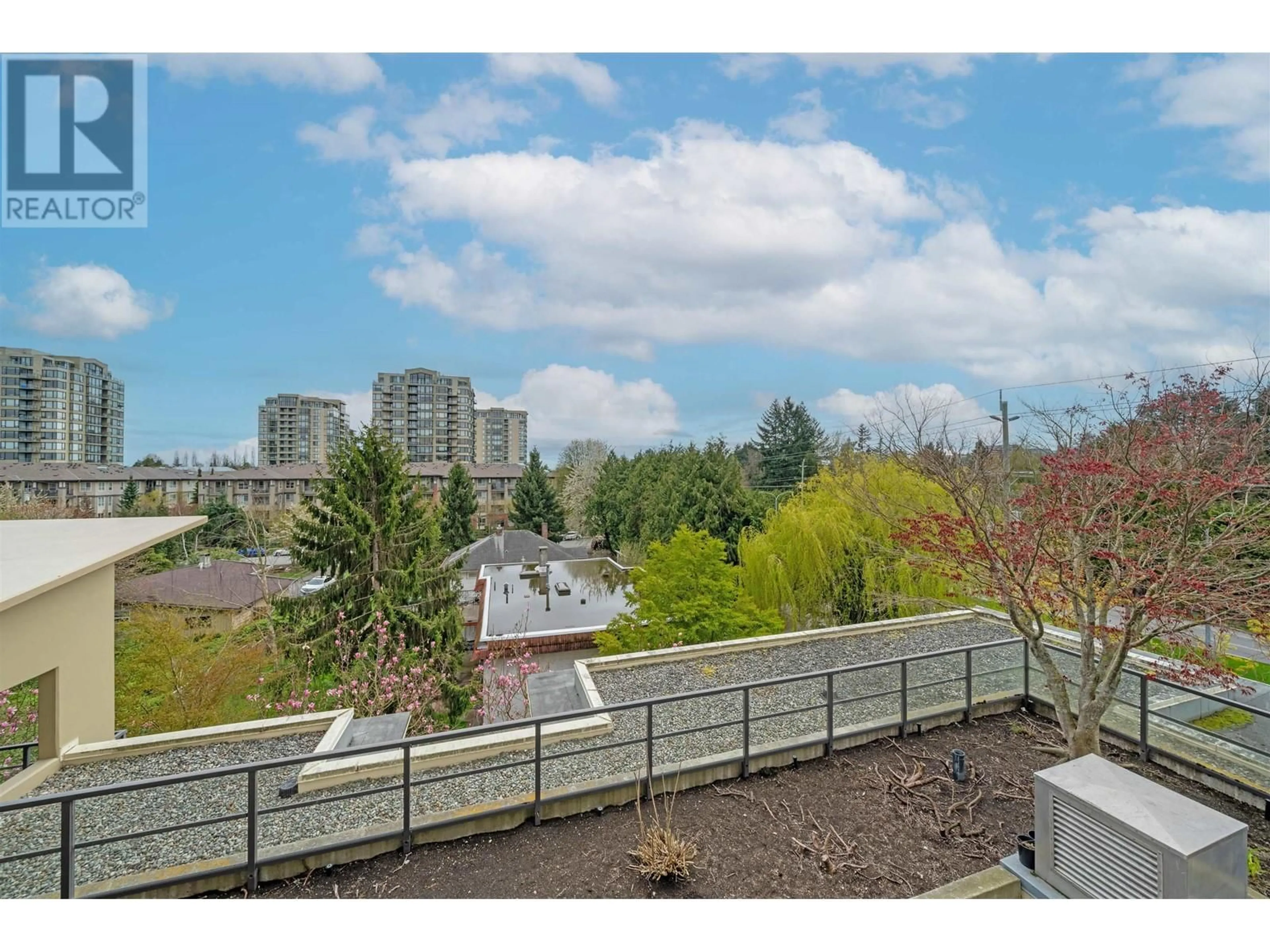 A pic from outside/outdoor area/front of a property/back of a property/a pic from drone, city buildings view from balcony for 501 - 9171 FERNDALE ROAD, Richmond British Columbia V6Y0A5
