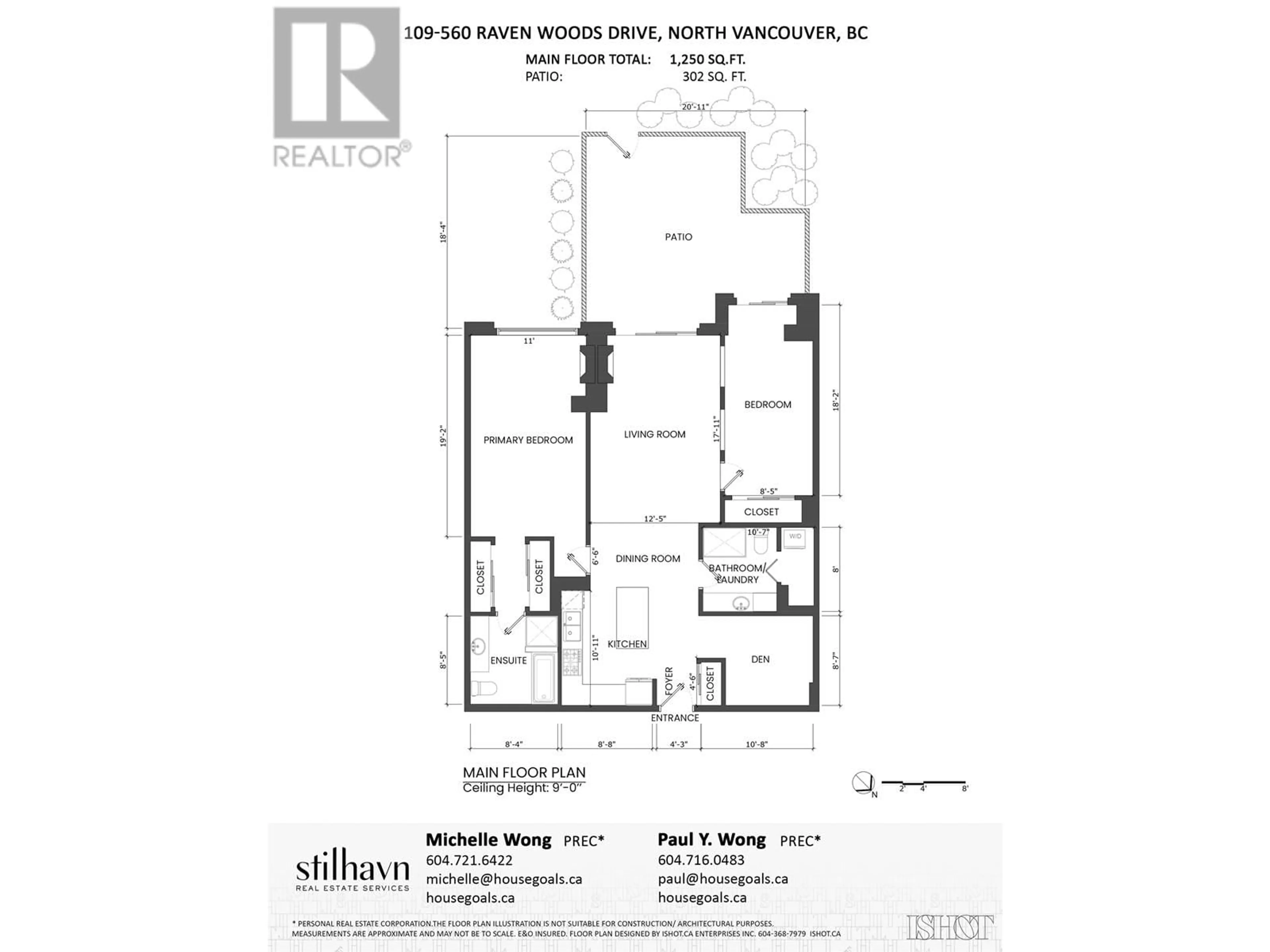 Floor plan for 109 - 560 RAVEN WOODS DRIVE, North Vancouver British Columbia V7G2T3