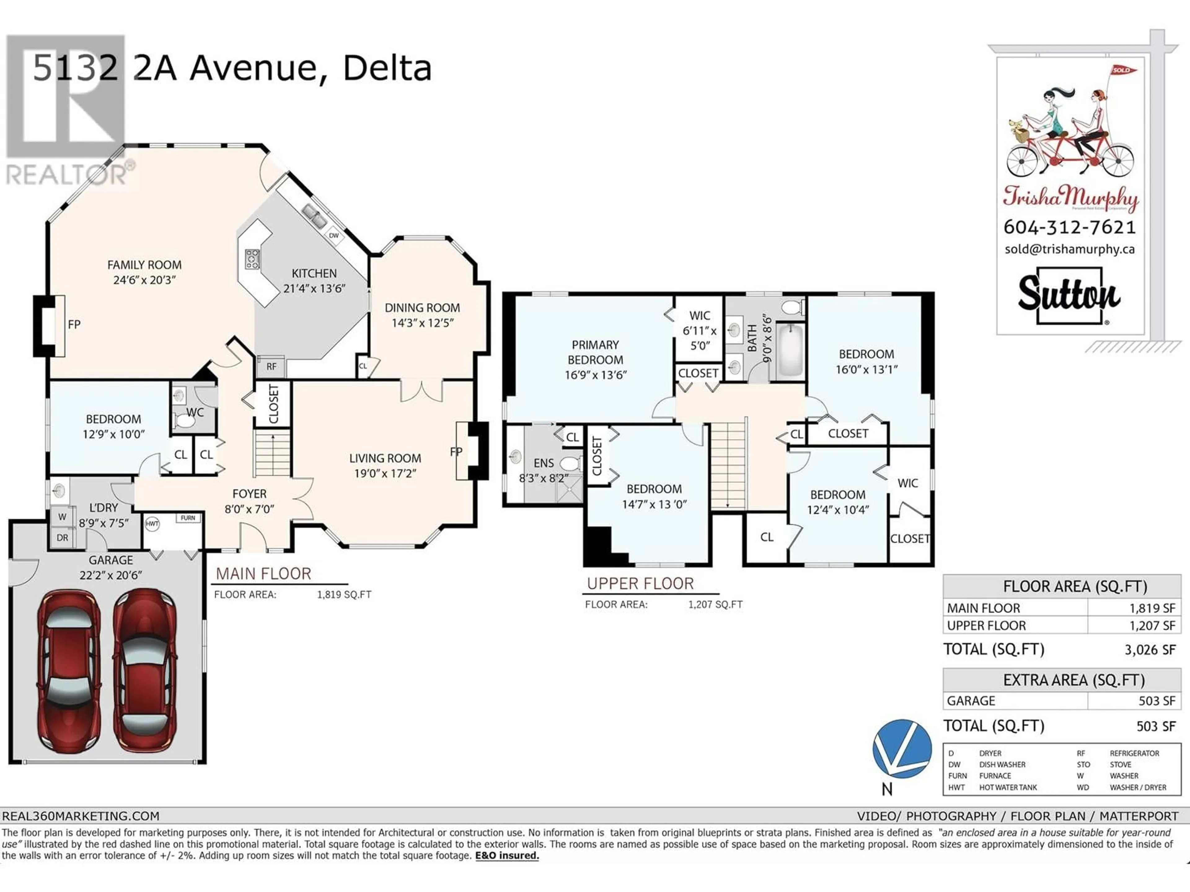 Floor plan for 5132 2A AVENUE, Delta British Columbia V4M3N5