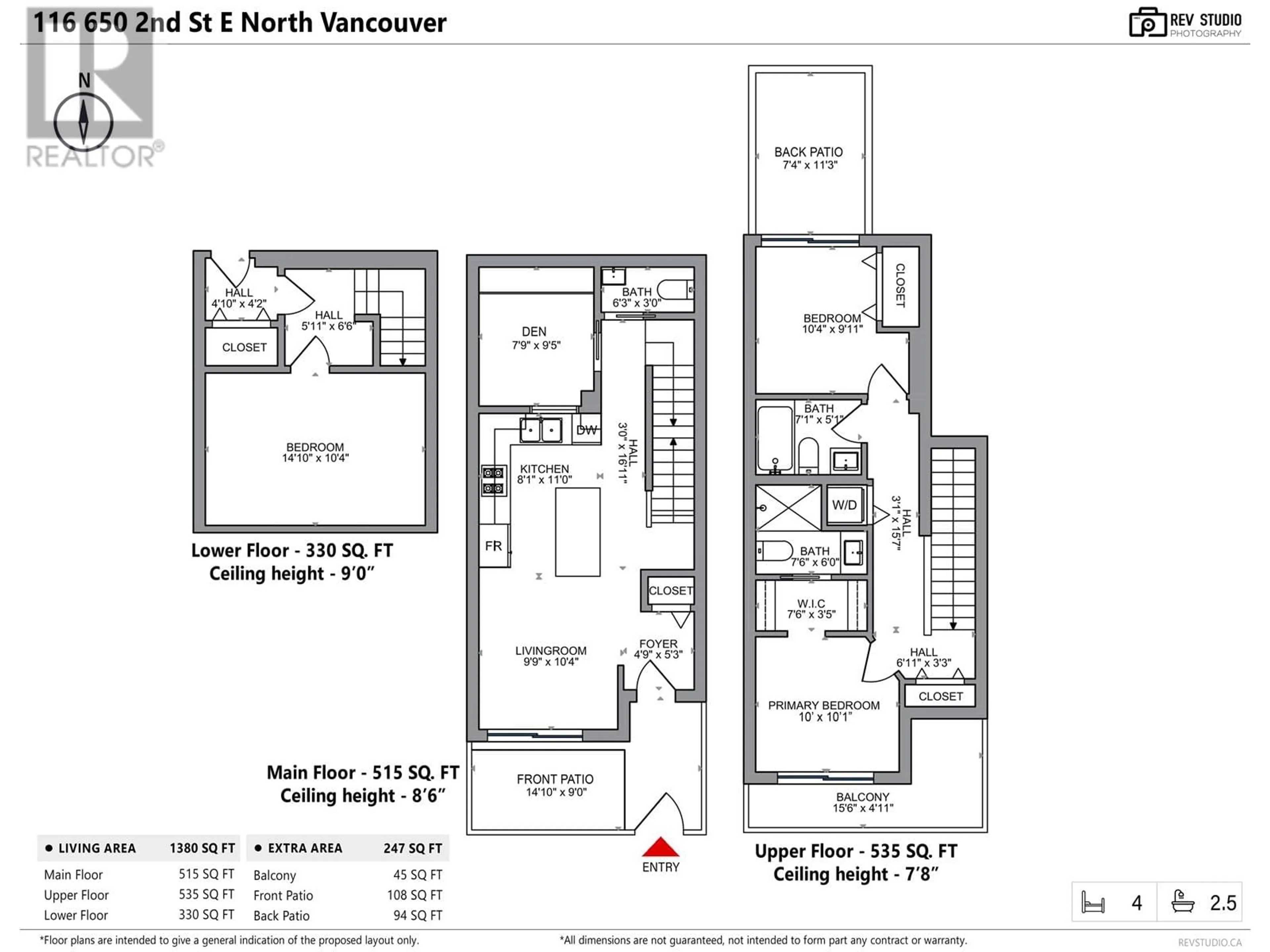 Floor plan for 116 - 650 2ND STREET, North Vancouver British Columbia V7L0H5