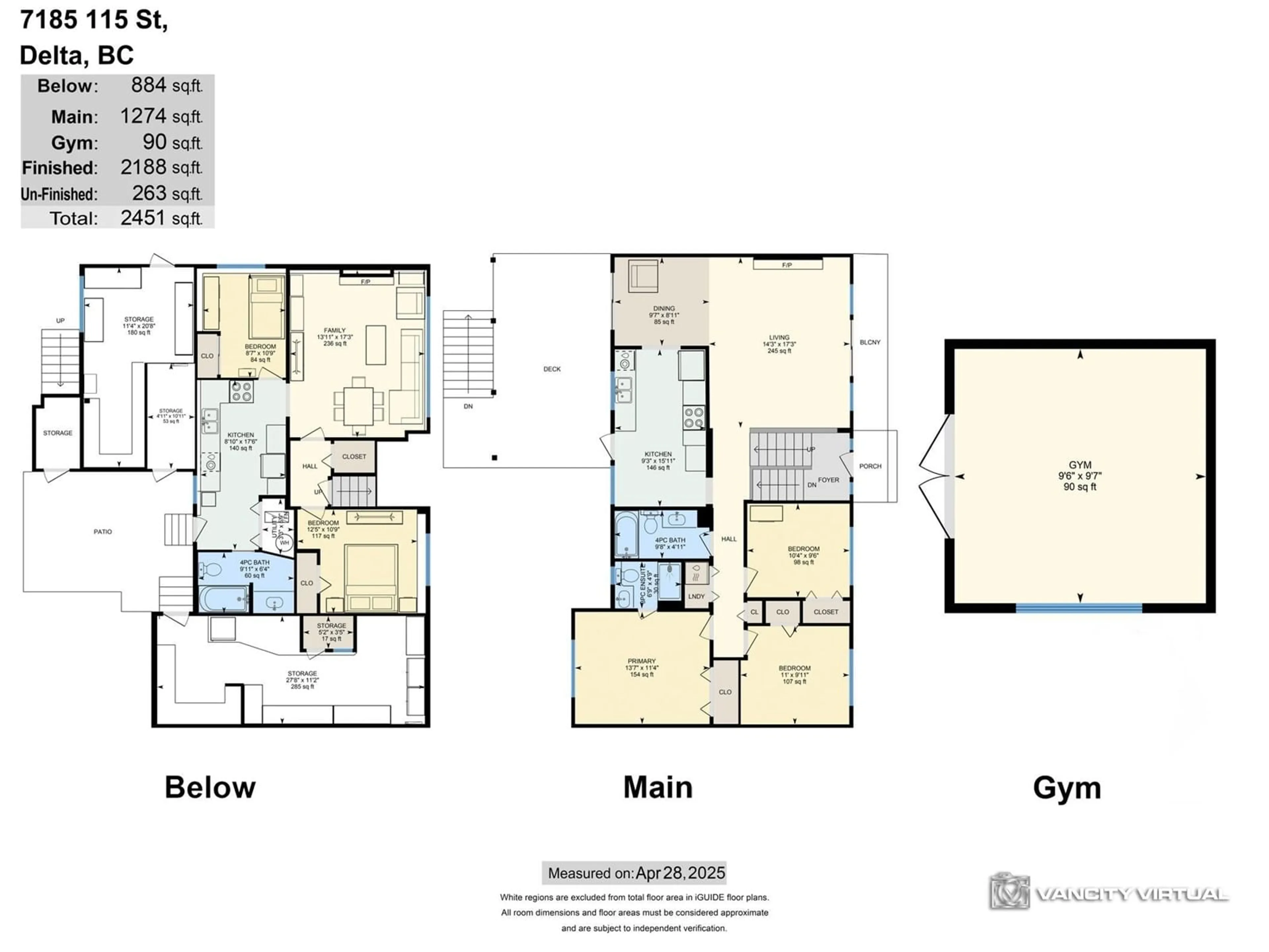 Floor plan for 7185 115TH, Delta British Columbia V4E1X8