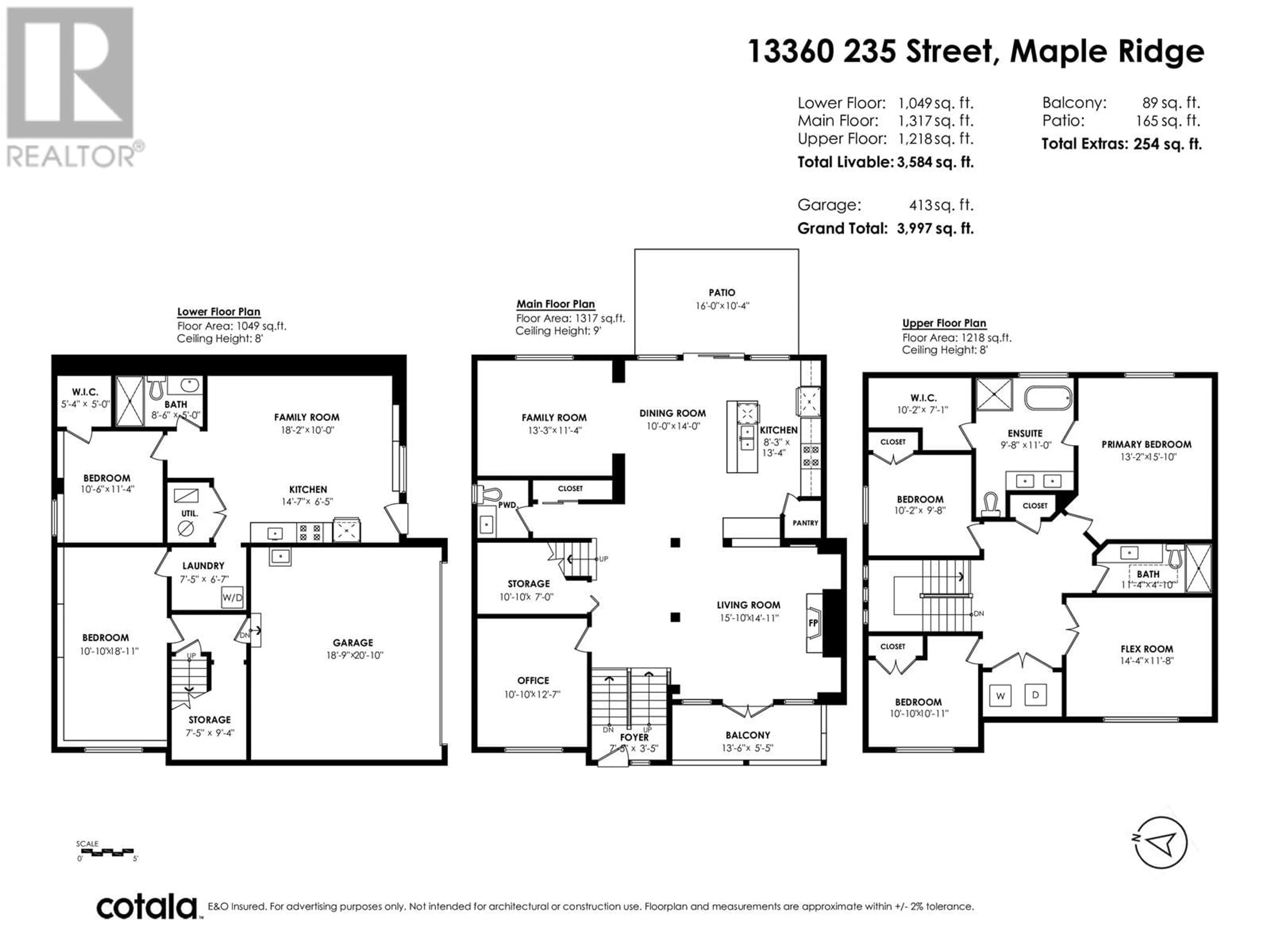Floor plan for 13360 235 STREET, Maple Ridge British Columbia V4R2W3