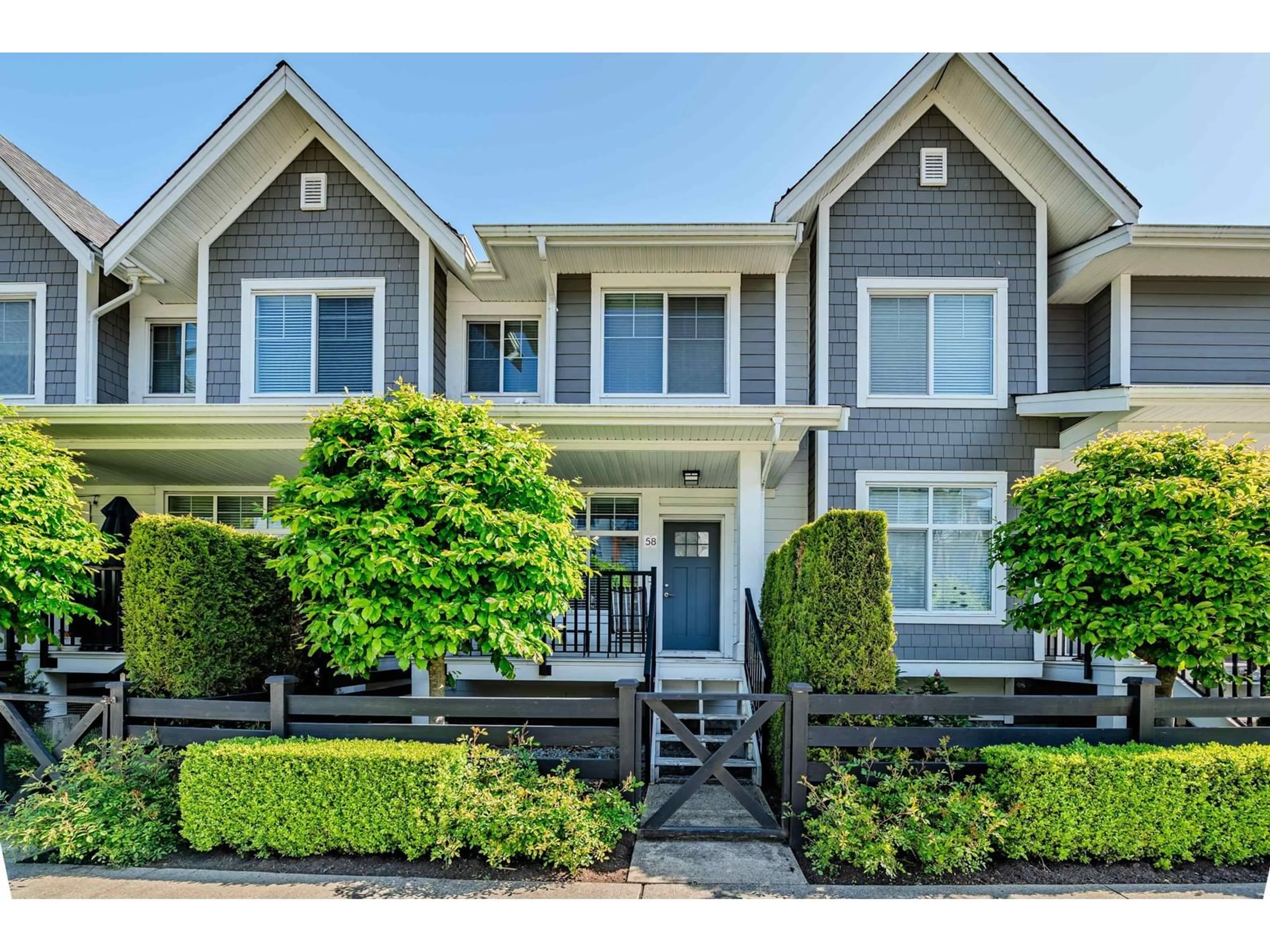 Home with vinyl exterior material, street for 58 - 14541 WINTER, Surrey British Columbia V4P0G5