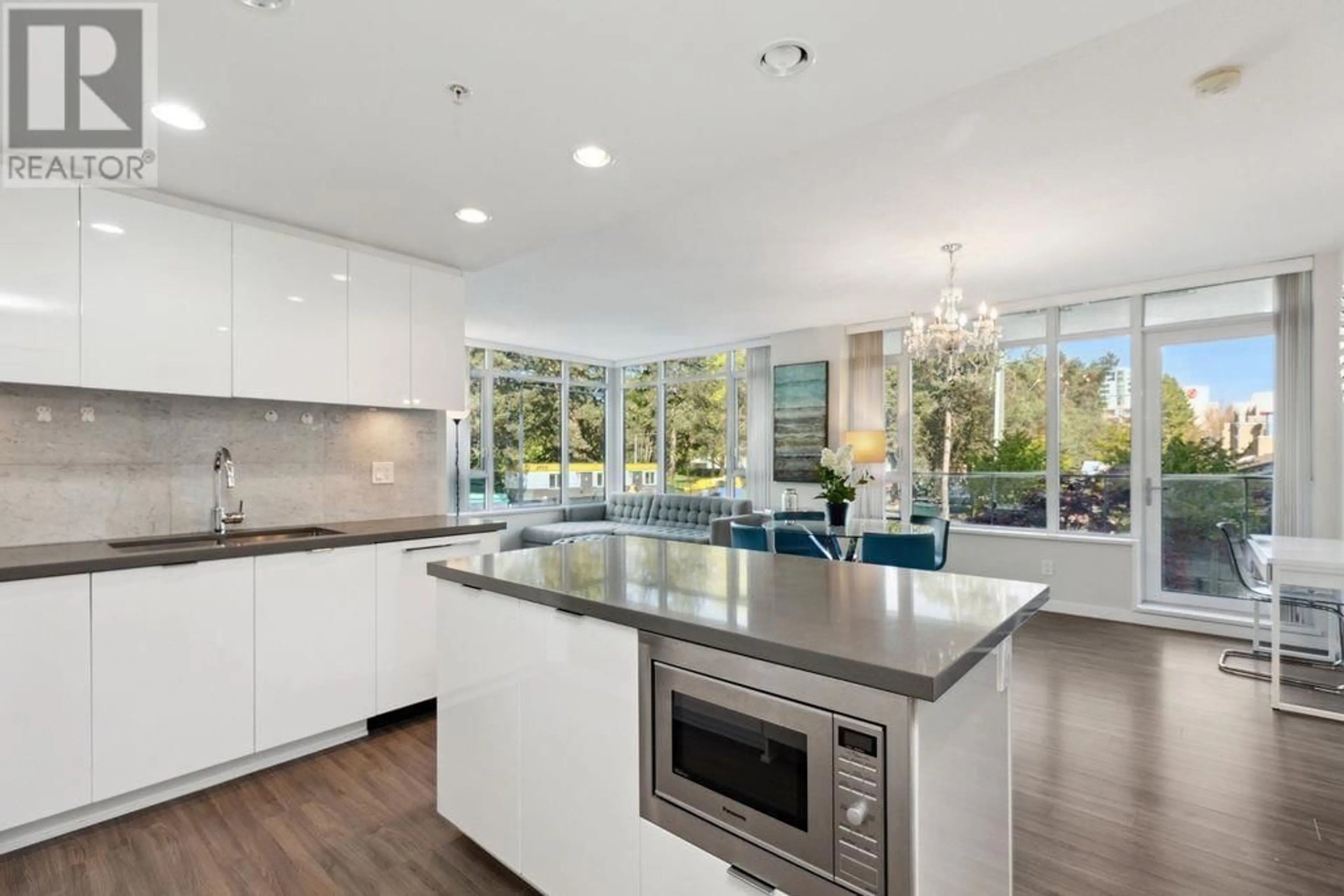 Contemporary kitchen, ceramic/tile floor for 203 - 7328 GOLLNER AVENUE, Richmond British Columbia V6X0H7