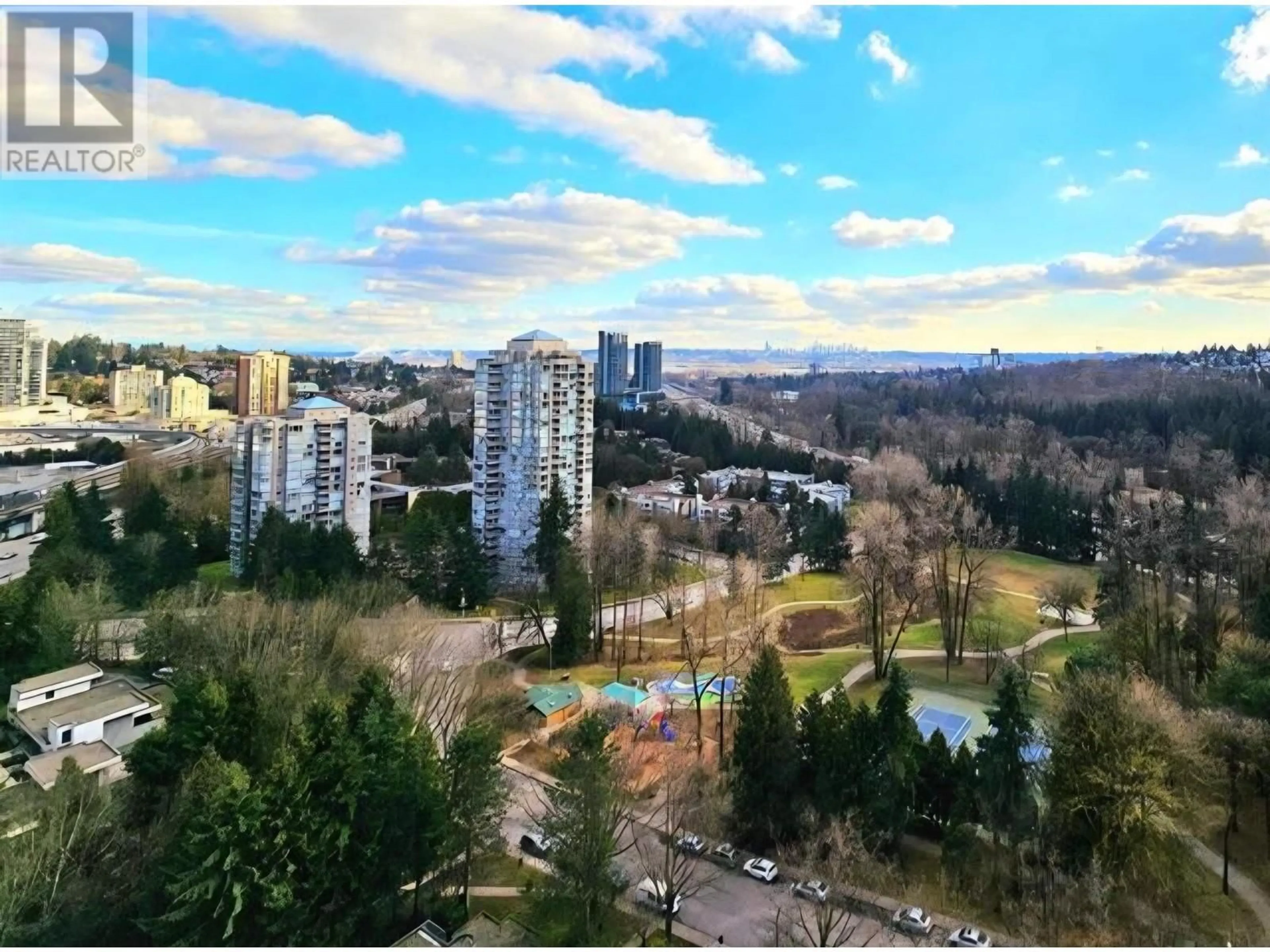 A pic from outside/outdoor area/front of a property/back of a property/a pic from drone, city buildings view from balcony for 2007 - 3980 CARRIGAN COURT, Burnaby British Columbia V3N4S6