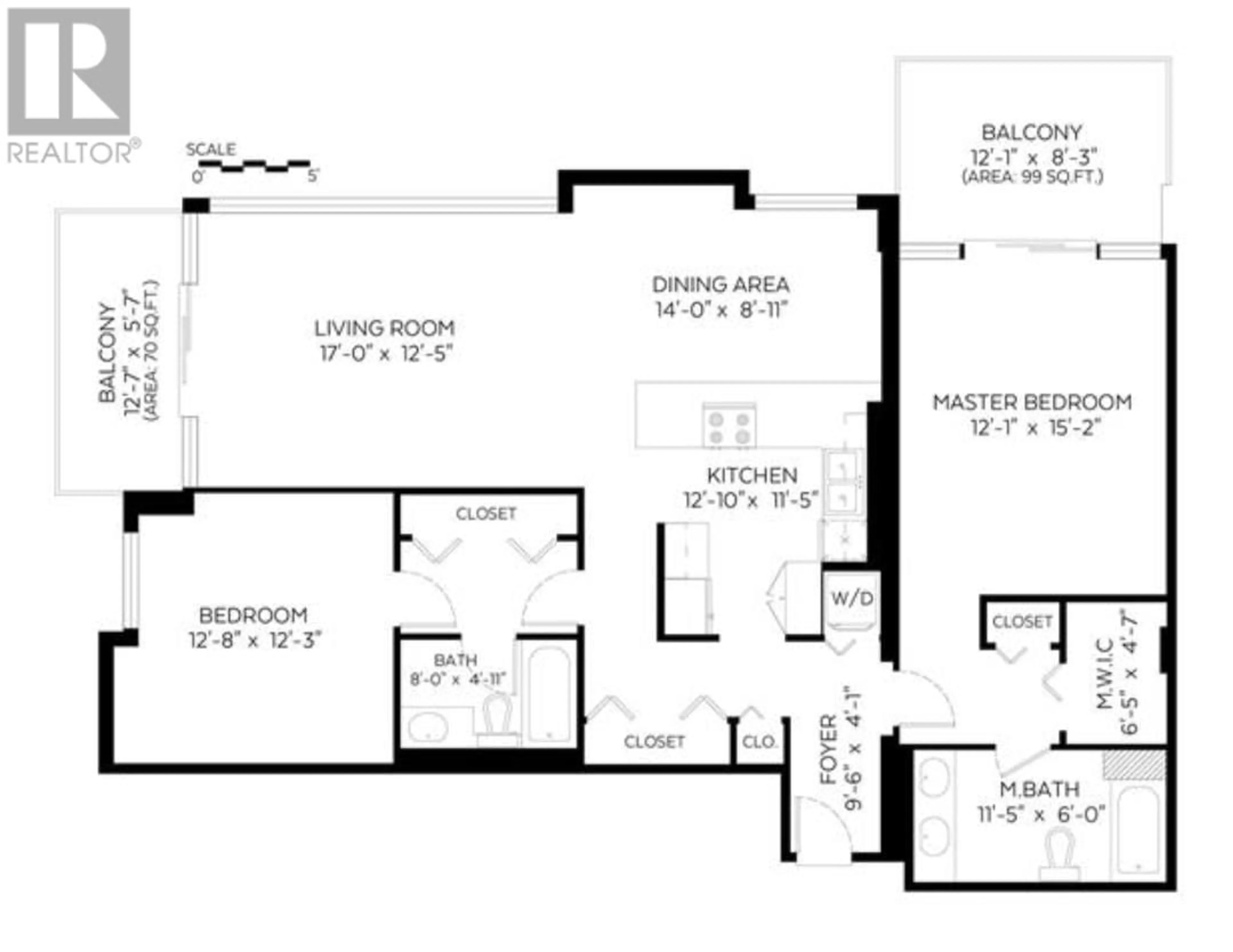 Floor plan for 2007 - 3980 CARRIGAN COURT, Burnaby British Columbia V3N4S6