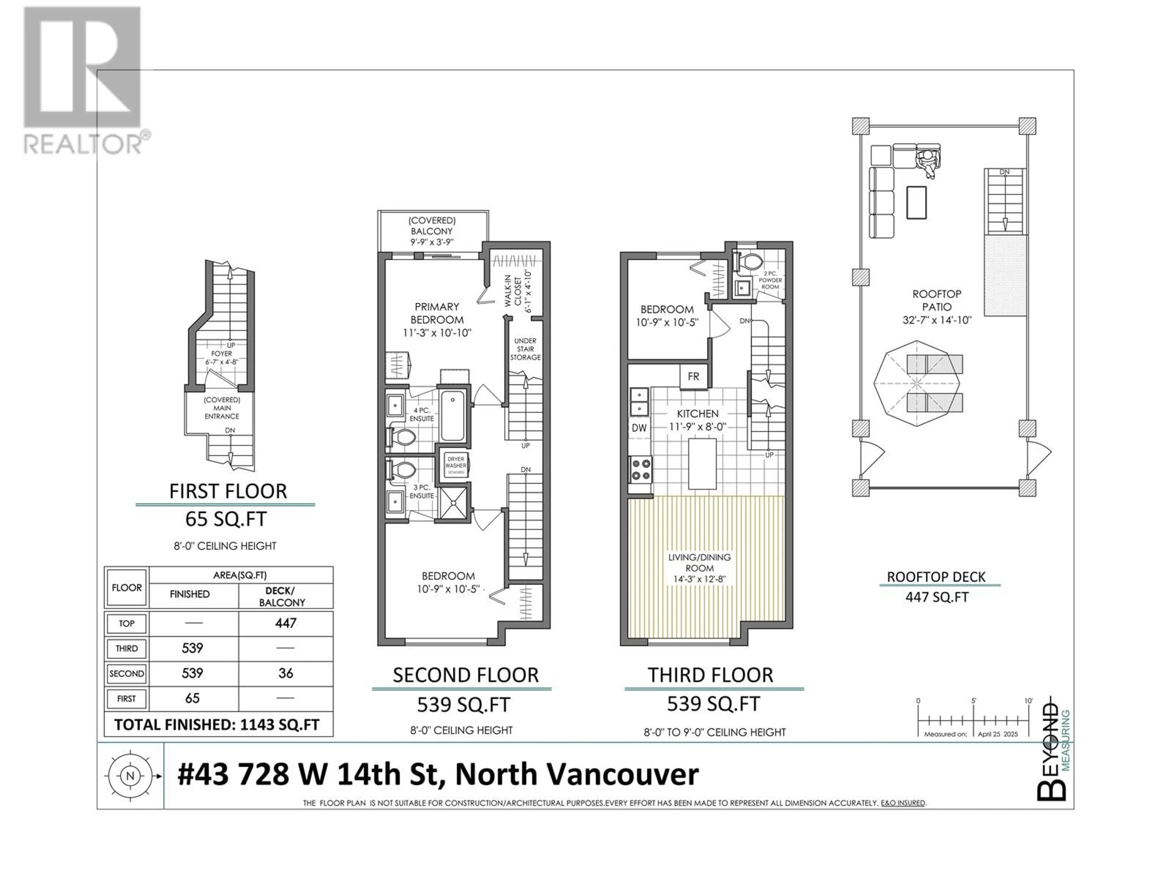 Floor plan for 43 - 728 14TH STREET, North Vancouver British Columbia V7M0A8