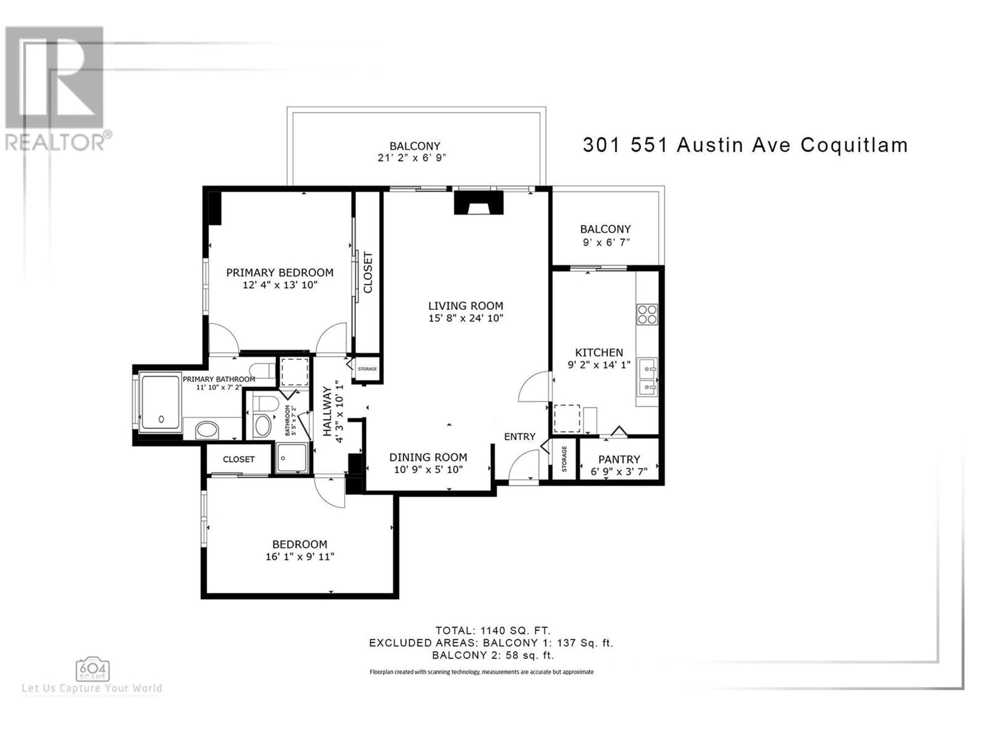 Floor plan for 301 - 551 AUSTIN AVENUE, Coquitlam British Columbia V3K6R7