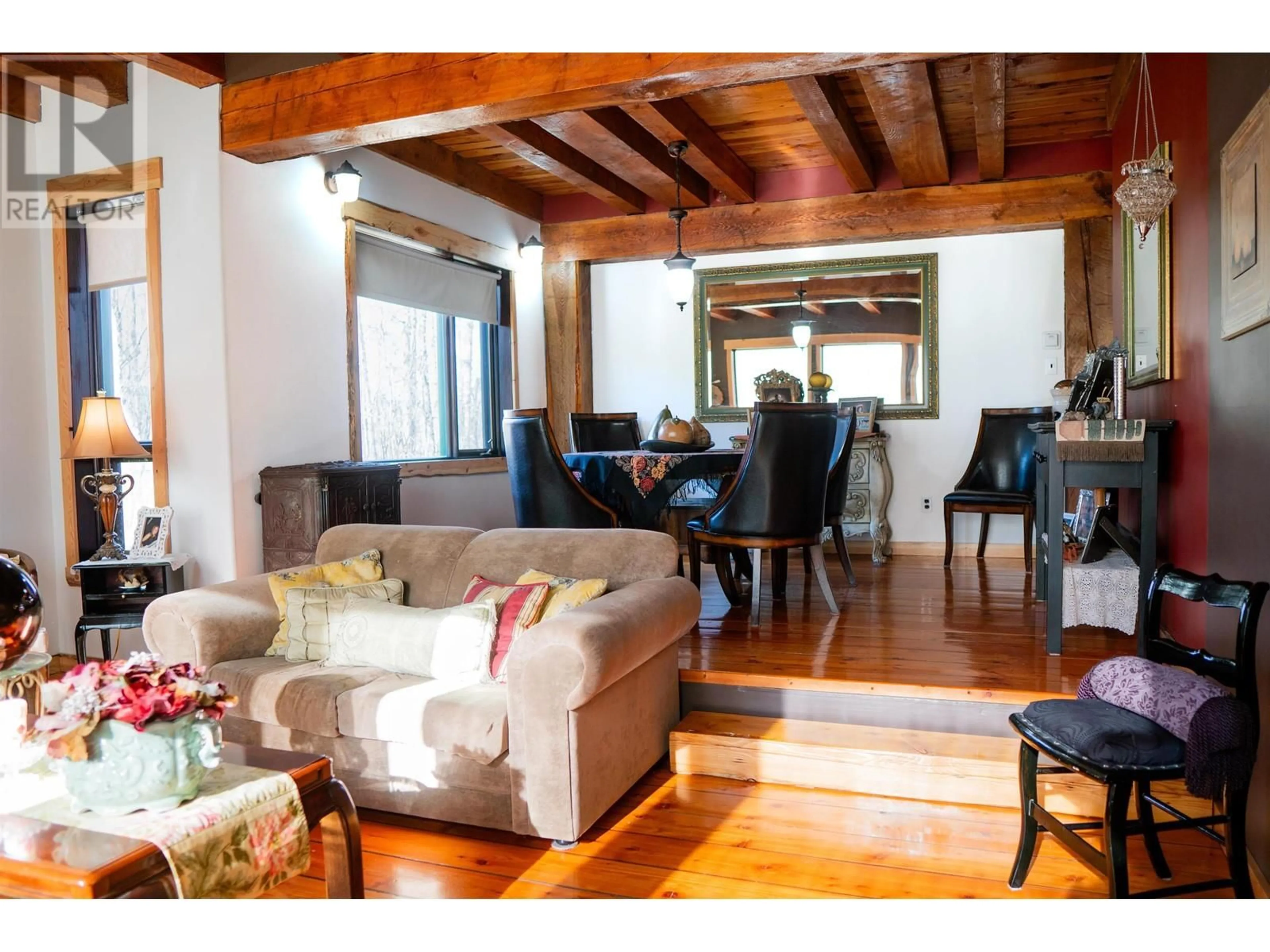 Living room with furniture, wood/laminate floor for 1428 SWEDER ROAD, Fort St. James British Columbia V0J1P0